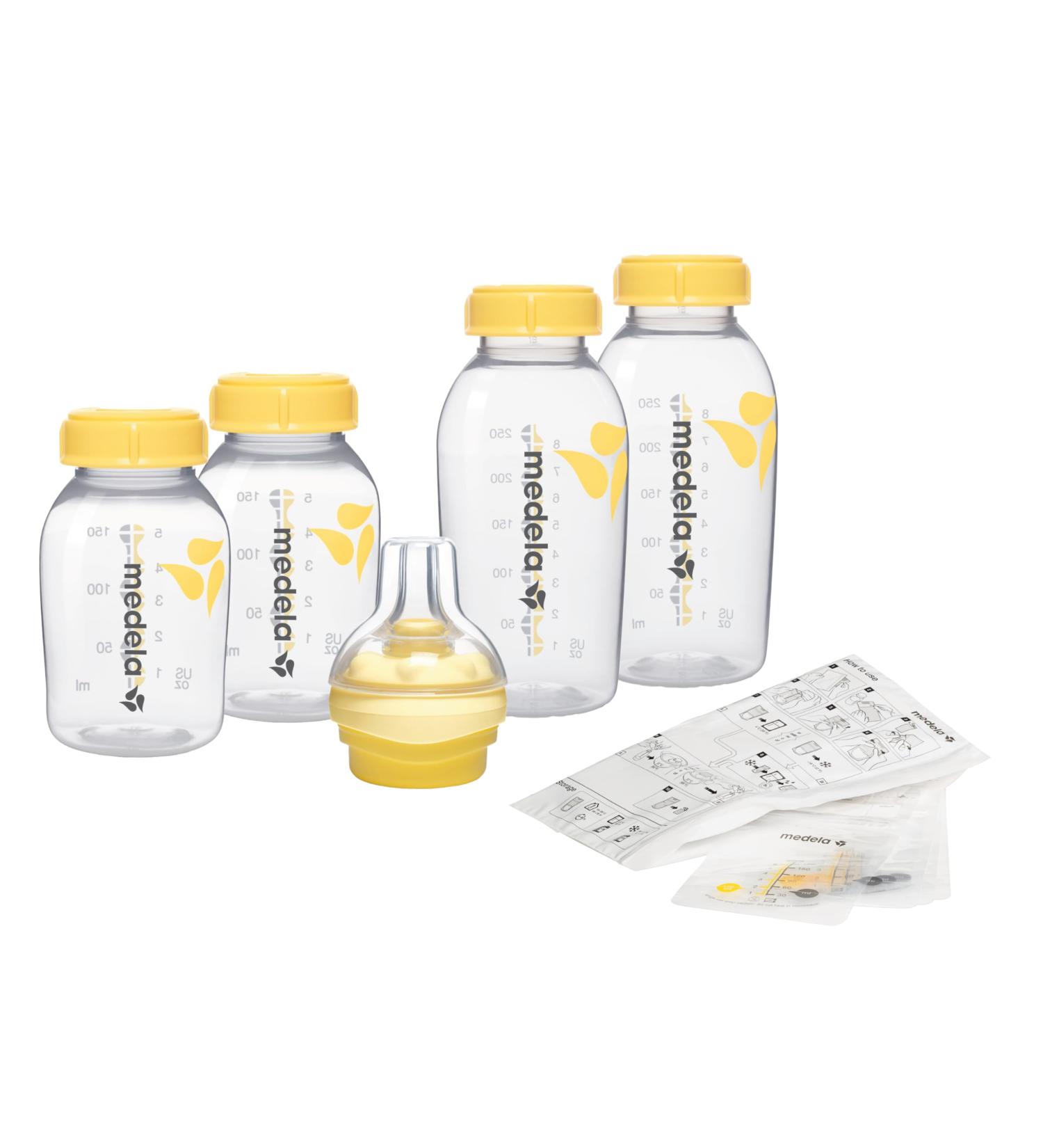 Medela Store & Feed Set | BPA-Free Breast Milk Storage Bottles Calma Teats & Bags | Buy Internationally - Buy Online on GoSupps.com