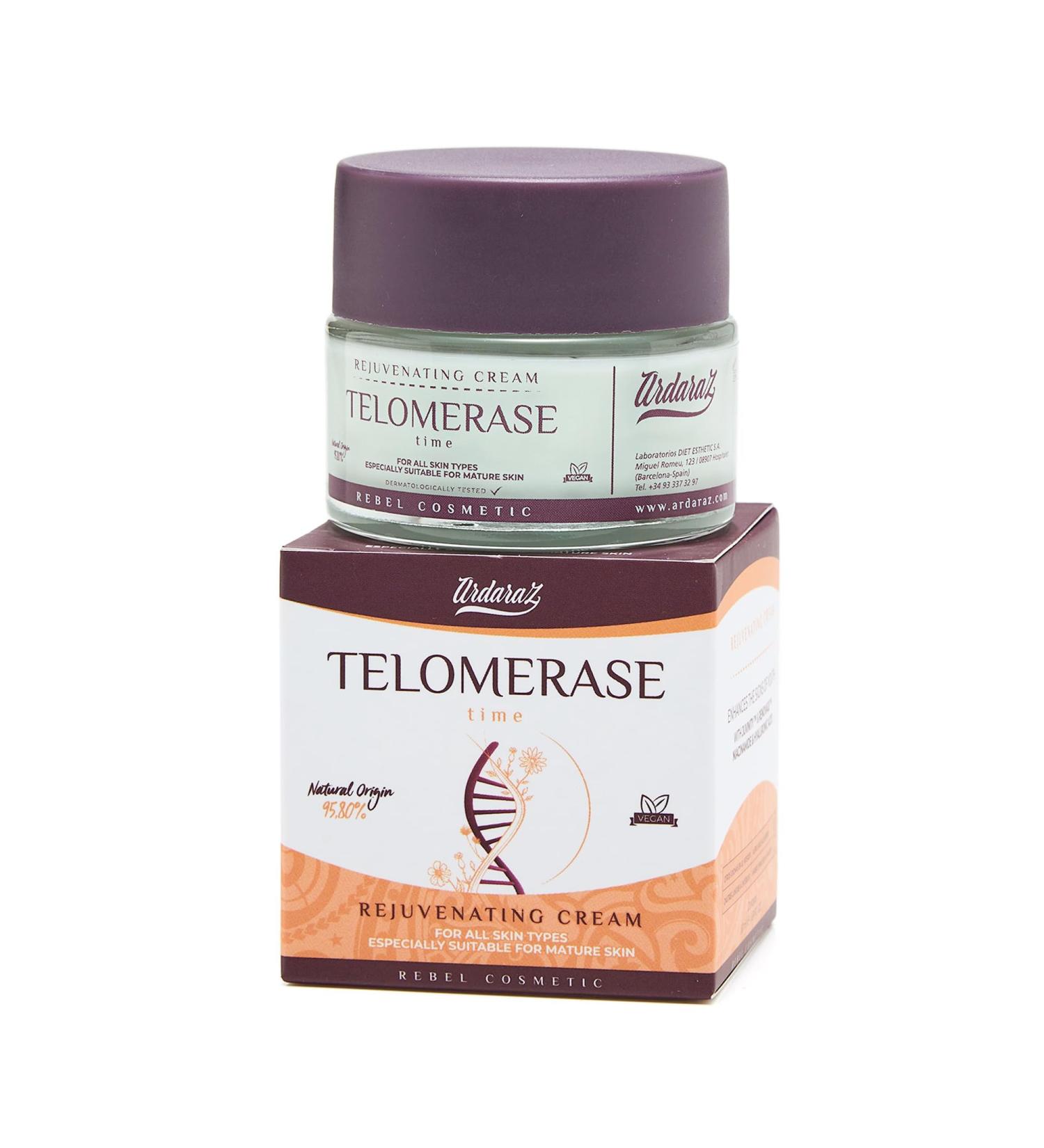 Ardaraz Moisturiser Anti Wrinkle Face Cream with Telomerase and Hyaluronic Acid. Face Cream for Women Rejuvenating Effect Firmer skin. Ideal for mature skin. 50ml - Buy Online on GoSupps.com