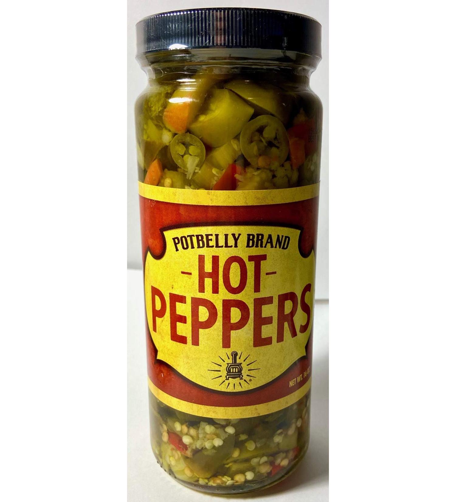 Potbelly Sandwich Shop Hot Peppers 16 Oz - Spicy Condiment from a Trusted Brand - Buy Online on GoSupps.com