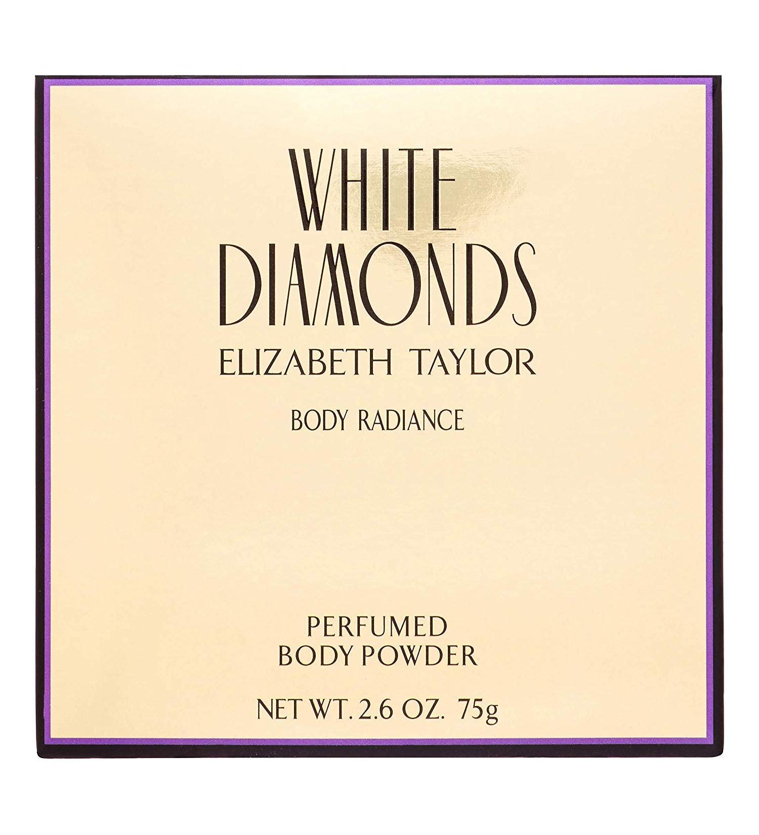Elizabeth Taylor White Diamonds Body Radiance Perfumed Body Powder 2.60 oz (Pack of 4)