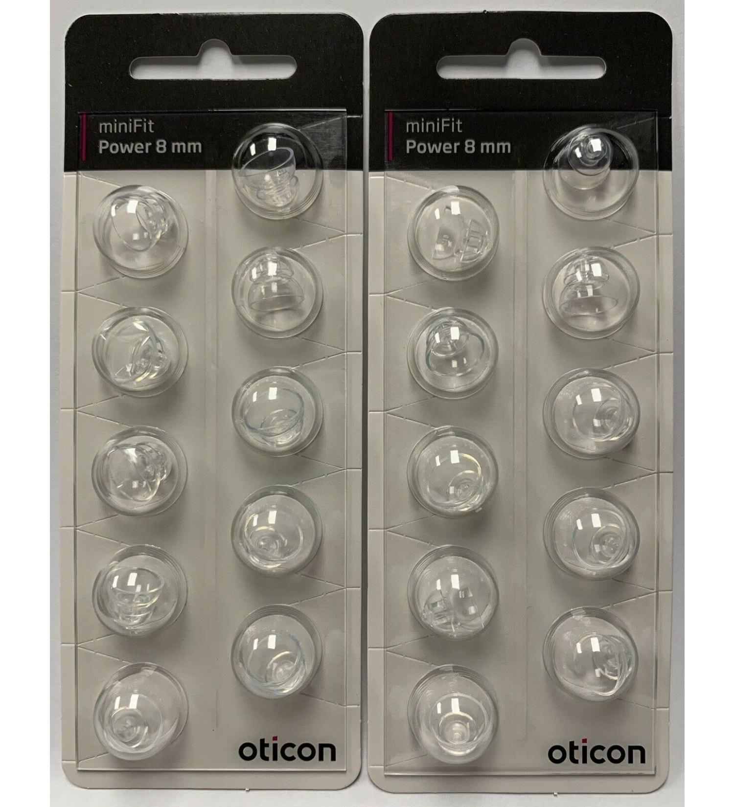 (20 Pack) Genuine Oticon 8 mm POWER Domes