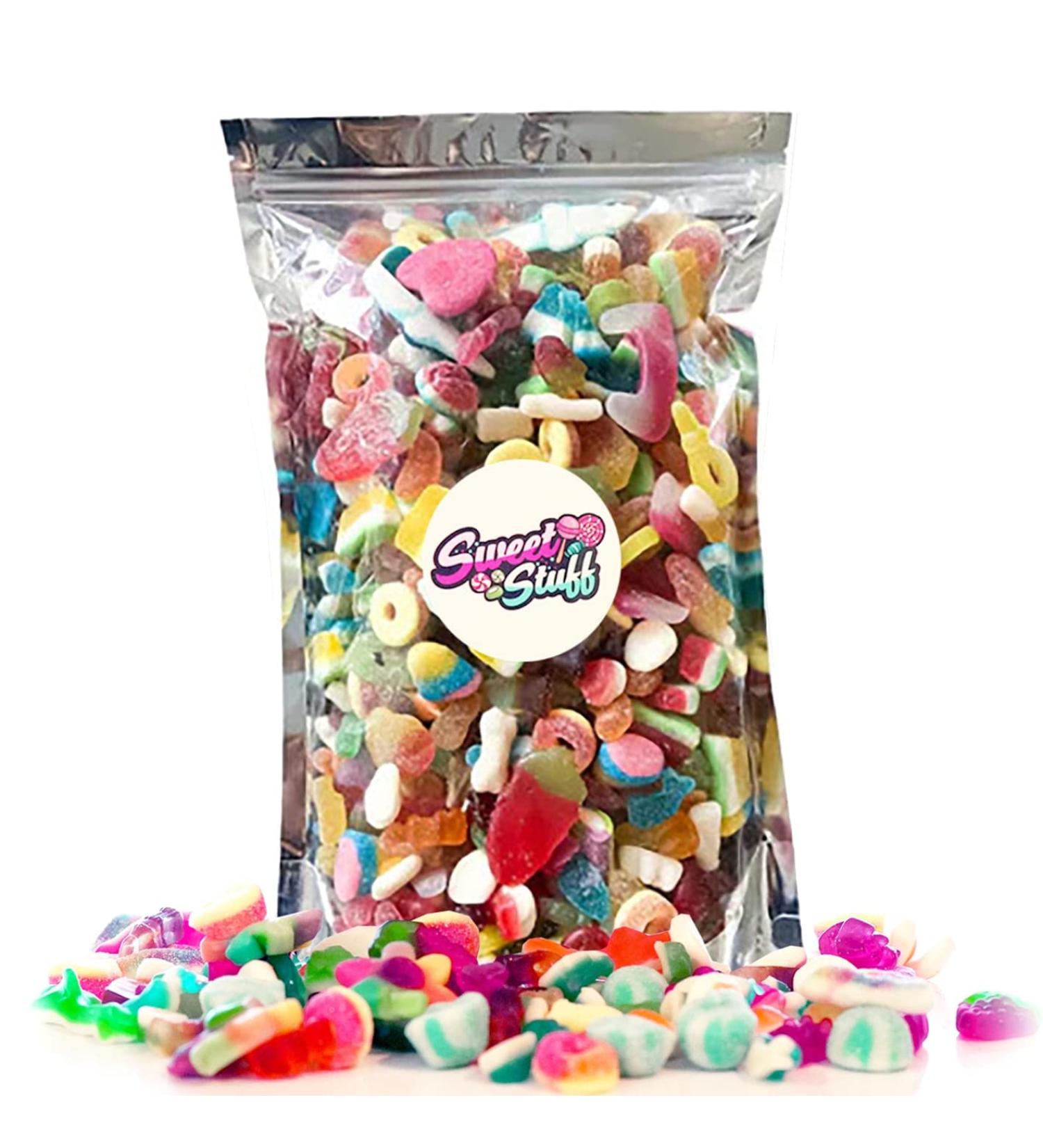 Certified Halal Sweets - By Sweet Stuff Pick N Mix Gift - 500Grams - Fizzy and Non Fizzy Mix | 500G