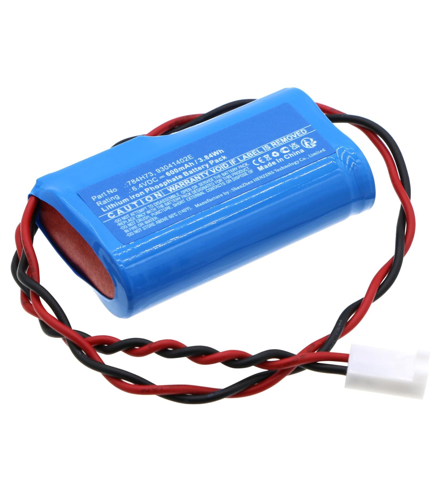 Synergy Digital Emergency Lighting Battery Compatible with Dual-lite 93041402E LiFePO4 6.4V 600mAh Ultra High Capacity Replacement for Dual-lite 784H73 International Shipping Available - Buy Online on GoSupps.com