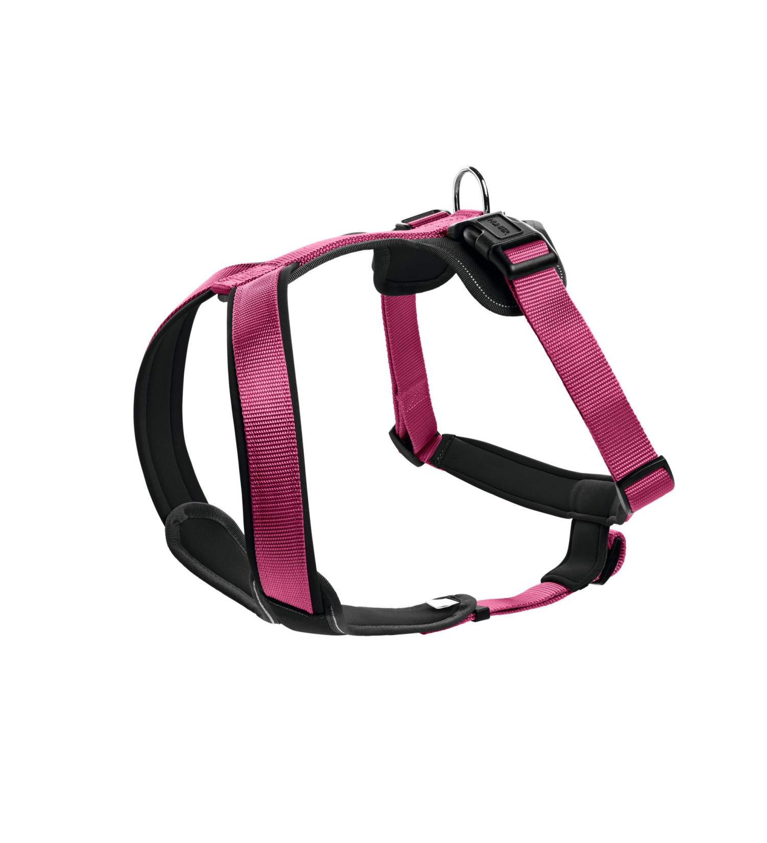 HUNTER NEOPRENE dog harness nylon padded with neoprene M/1 53 - 65 cm raspberry/black raspberry/black 53 - 65 cm