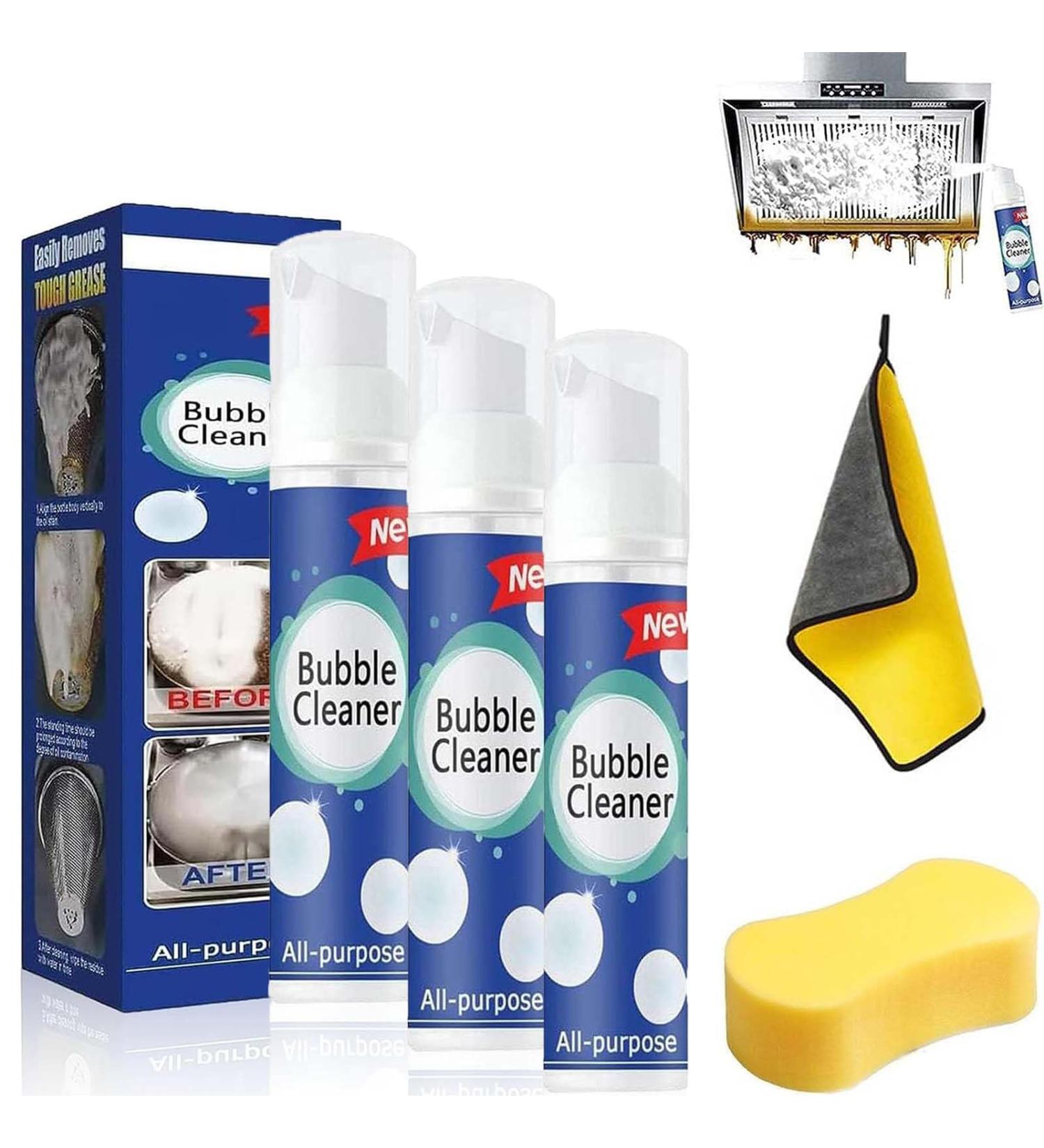 Brimetha Cleaner Brimetha Kitchen Clean All-Purpose Rinse-Free Cleaning Spray Bubble Cleaner Foam Spray Foaming Heavy Oil Stain Cleaner Kitchen Clean Bubble Cleaner (30ML 3Pcs) - Buy Online on GoSupps.com