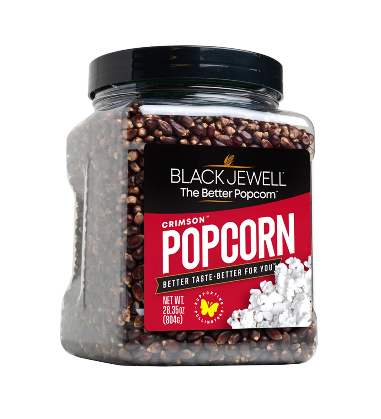 Black Jewell Hulless Popcorn Crimson Kernels for Popping. Pops White Non-GMO Heritage Kernel All Natural Snack with Antioxidants Whole Grain Gluten Free Gourmet Vegan 28.35oz (Pack of 1) - Buy Online on GoSupps.com