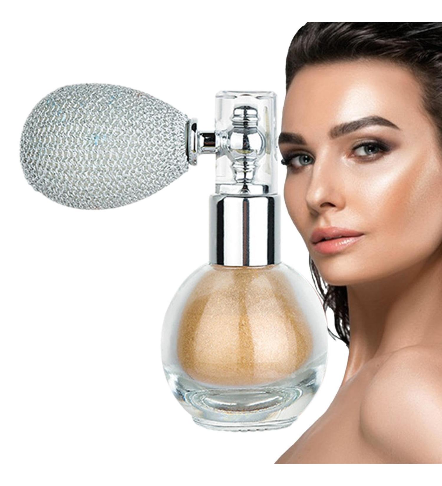 Highlighter Powder Spray Nourishing Shimmer Powder for Face and Body Young Girls Beauty Products for Home Working Gathering Shopping Dating Traveling Pochy 2# - Buy Online on GoSupps.com
