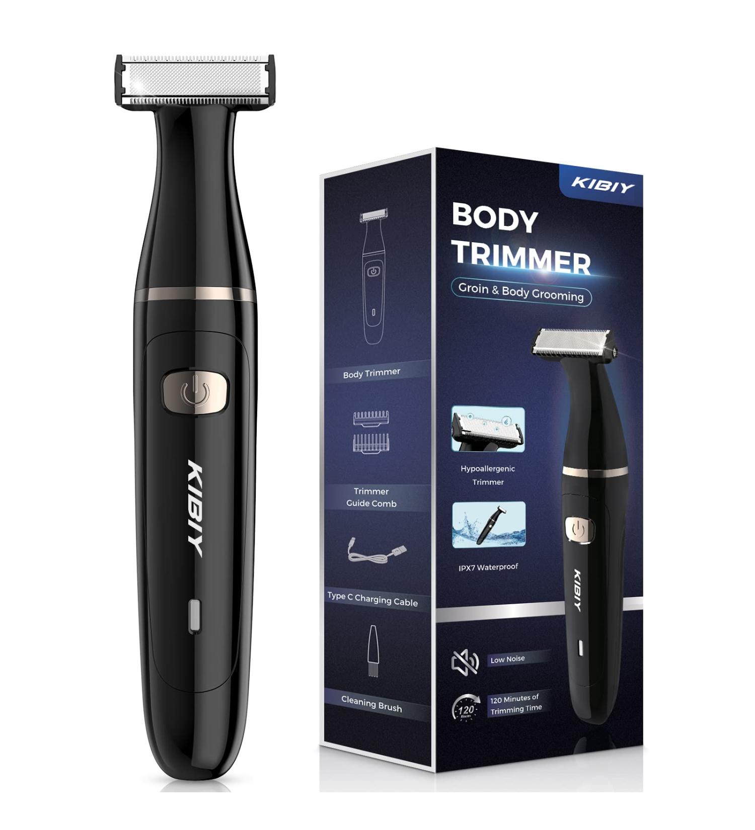 Intimate Razor for Men - Waterproof Body Groomer & Face Trimmer | IPX7 Wet/Dry Type C Rechargeable - Buy Online on GoSupps.com