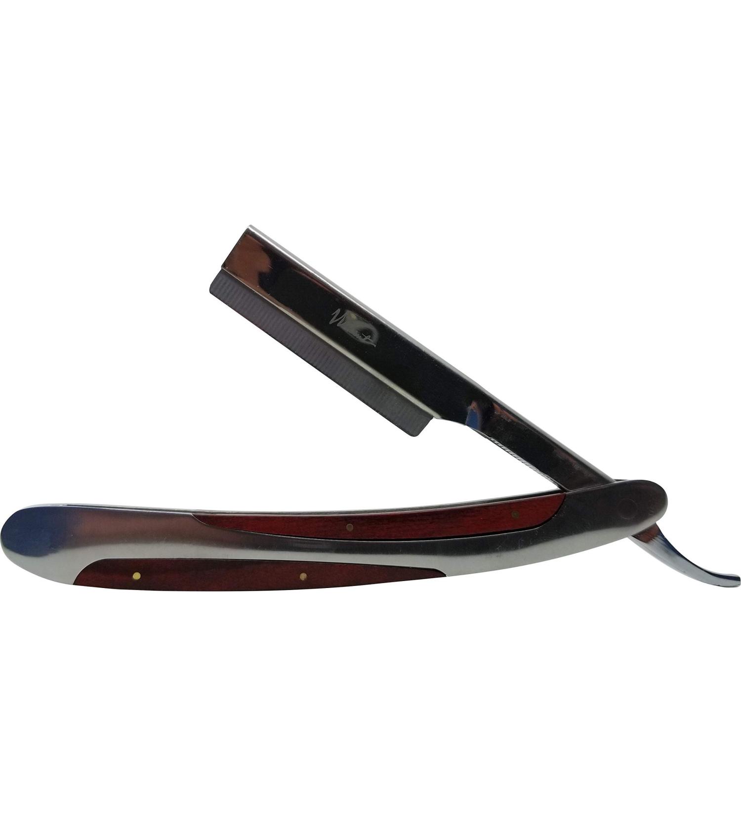 Vincent 58MM Ice Razor Collection Del Segno Straight Razor Red Mahogany