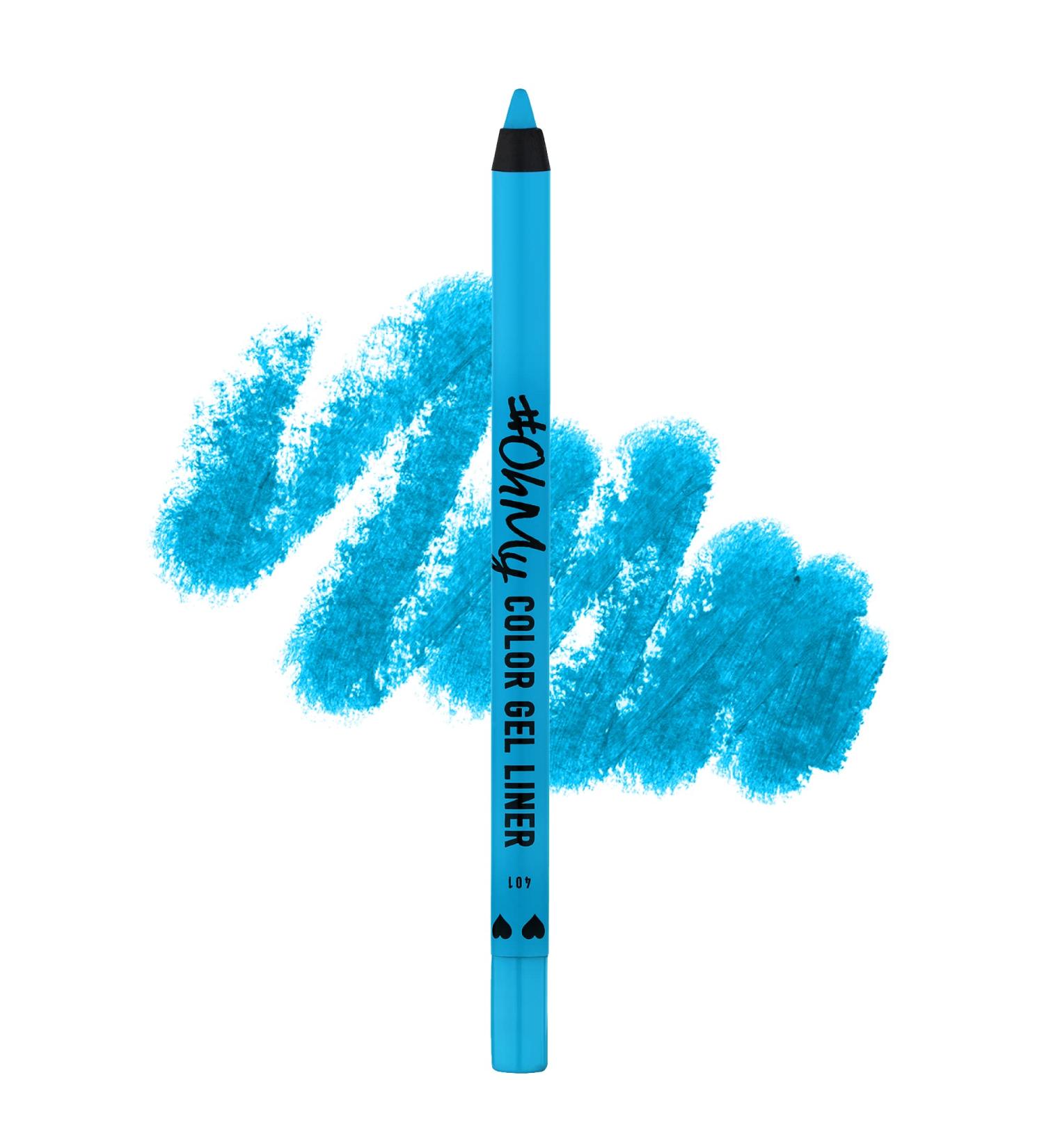 Lamel Oh My Color Gel Eye Liner - Long-Lasting, Waterproof & High Pigmented - Hypoallergenic, Fragrance-Free - Professional Look - Cruelty Free - N.401 Blue - Buy Online on GoSupps.com