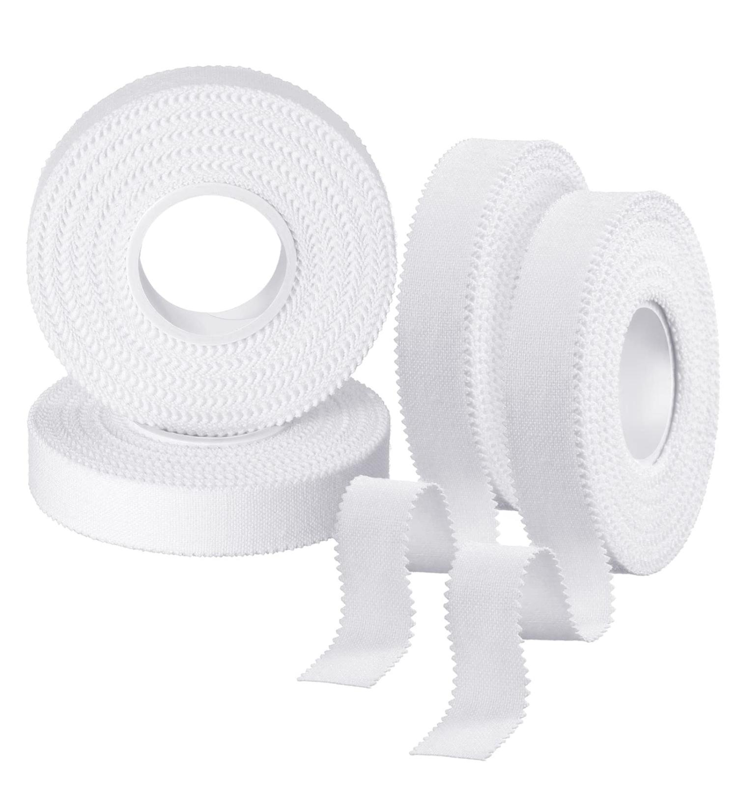MINETCARE 4 Rolls Zinc Oxide Tape Breathable Wrist Finger Tape Strapping Tape Cohesive Bandage Flexible Athletic Sports Tape for First Aid Sports(1.25cm x 10m) - Buy Online on GoSupps.com