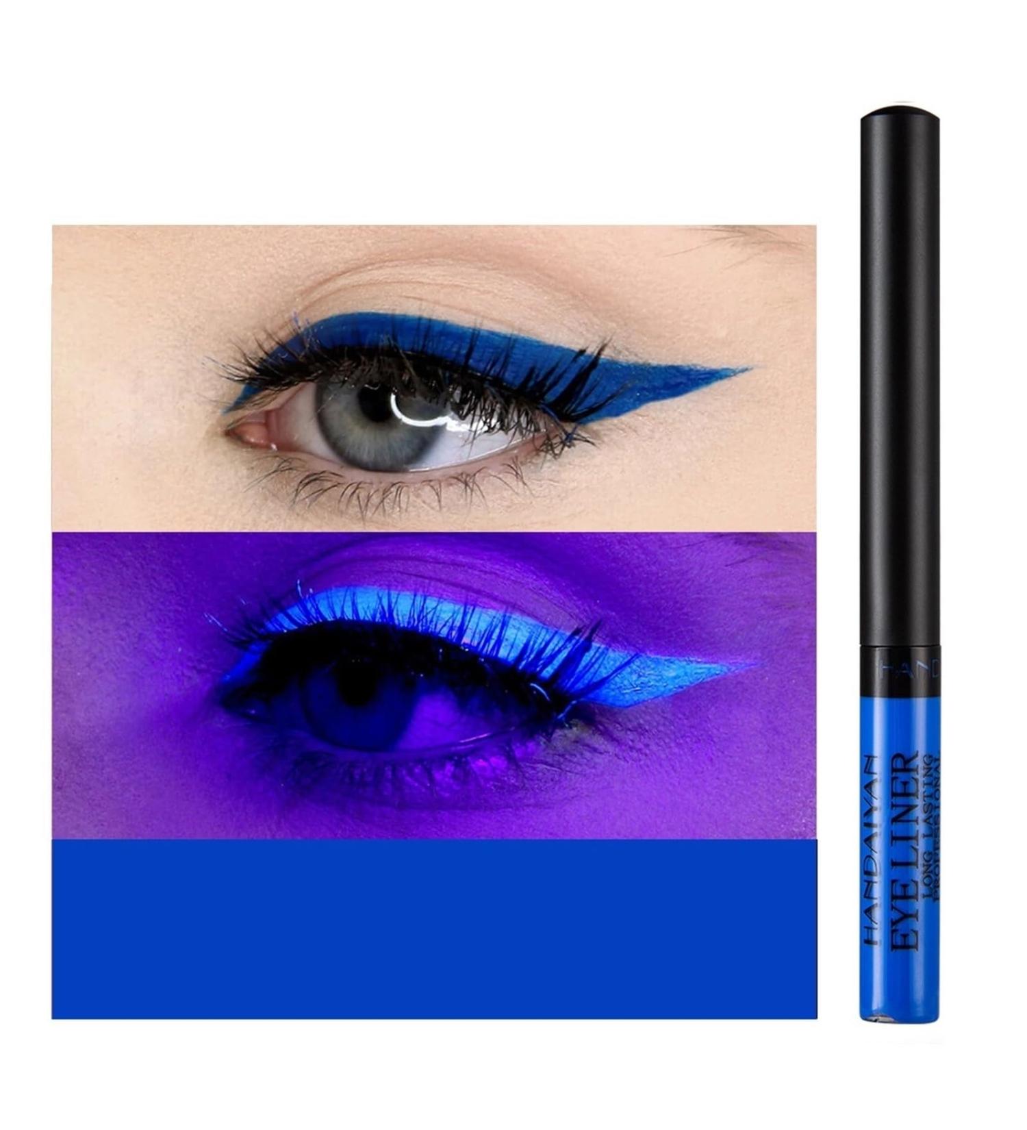 Liquid Colored Eyeliner Pencils Fluorescent Eye Liner Neon Eyeliner Waterproof Halloween Eyeliner Rainbow Eyeliner Matte Colored Eye Liner Multichrome Liquid Eyeliner Quick Dry Eyeliners (Colo - Buy Online on GoSupps.com
