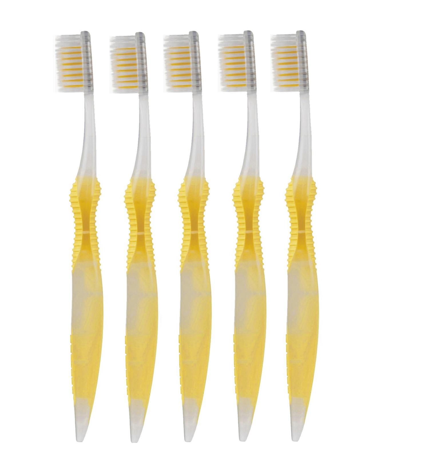 SoFresh Flossing Toothbrush - Adult Size | Your Choice of Color (5  Yellow)