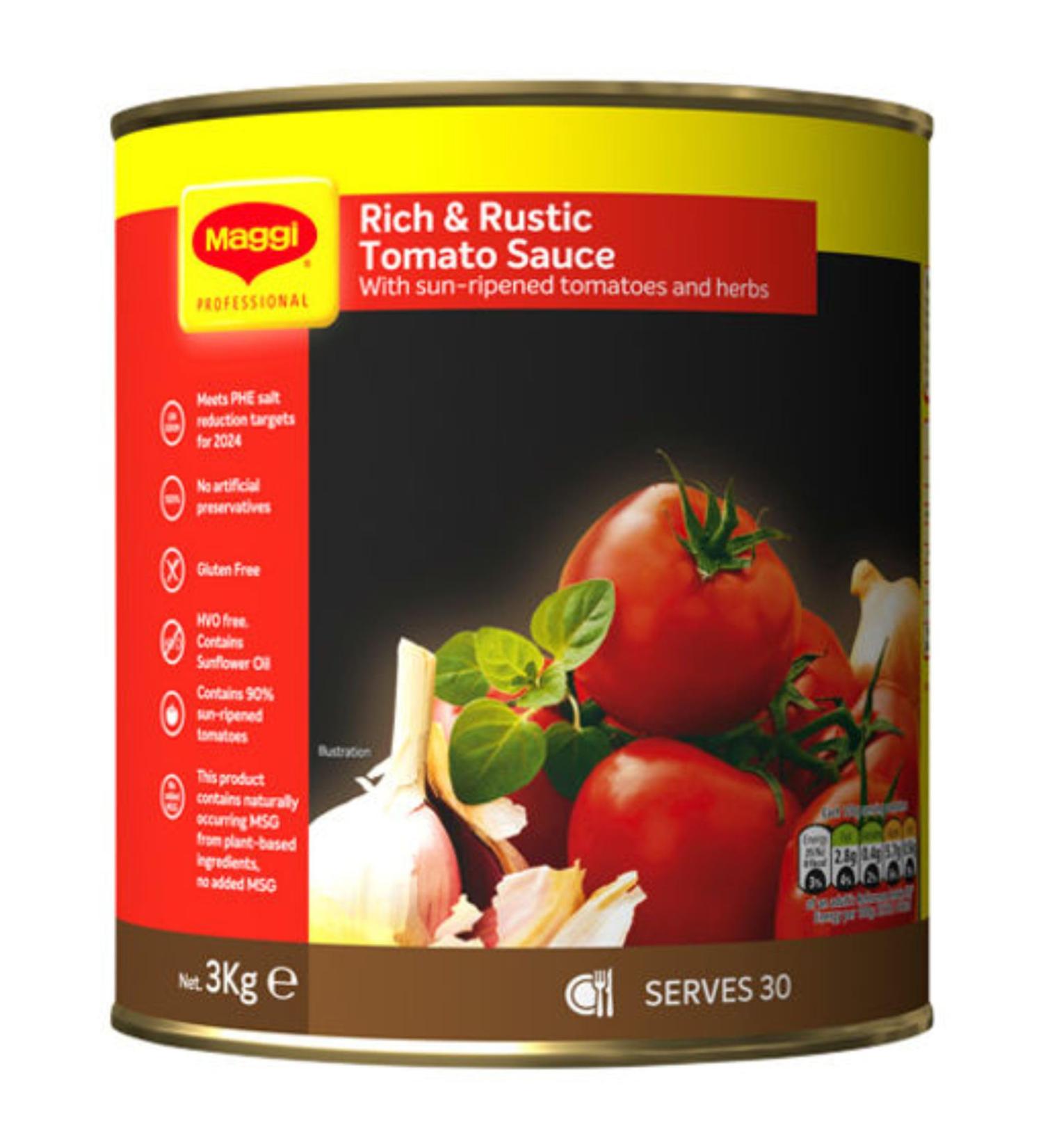 Maggi Rich & Rustic Tomato Sauce 3kg