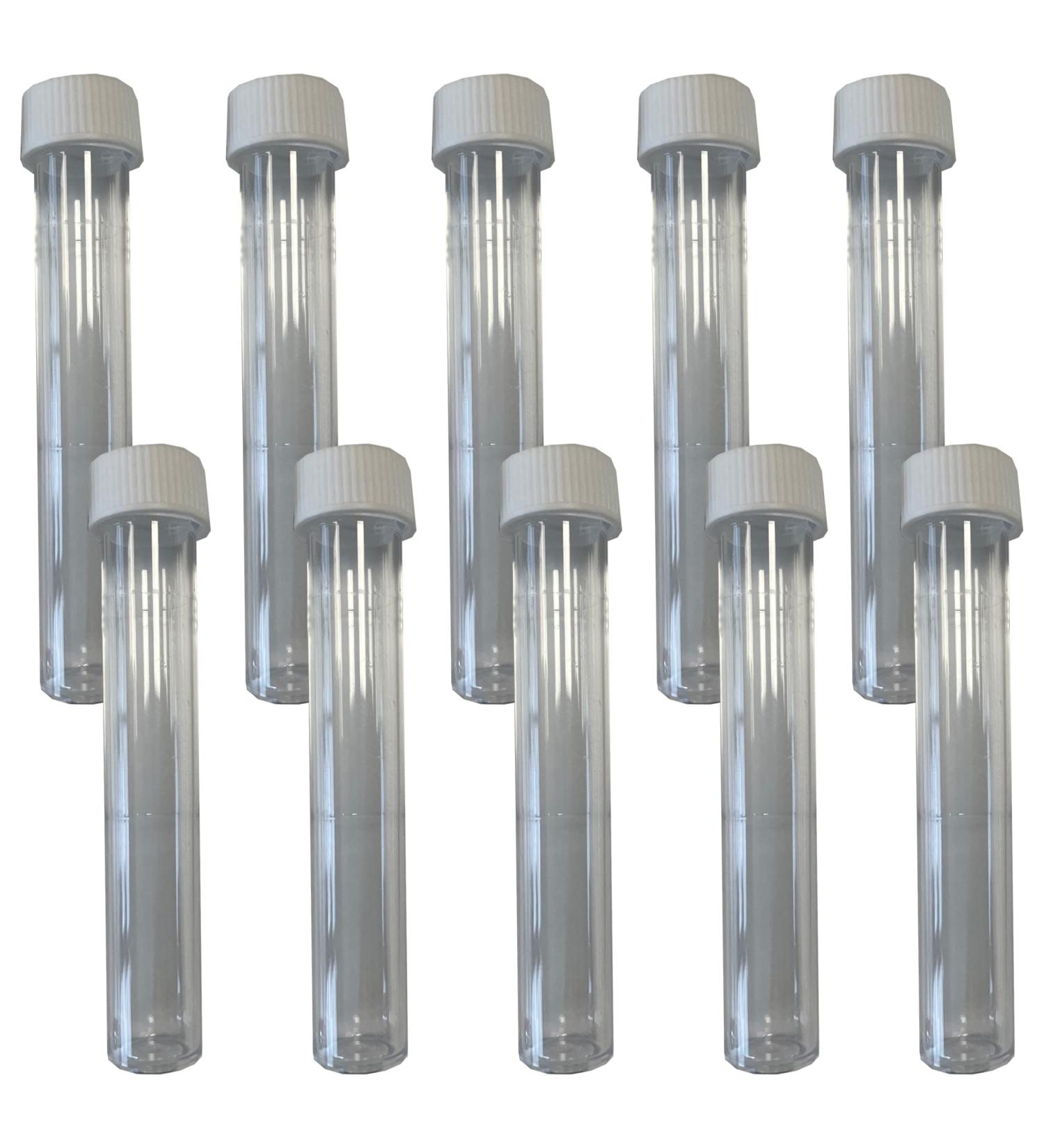 Aquacadabra 15ml Test Tubes x10 with Leak-Proof Screw Caps Ideal for Aquarium Water Test Kits Pack of 10