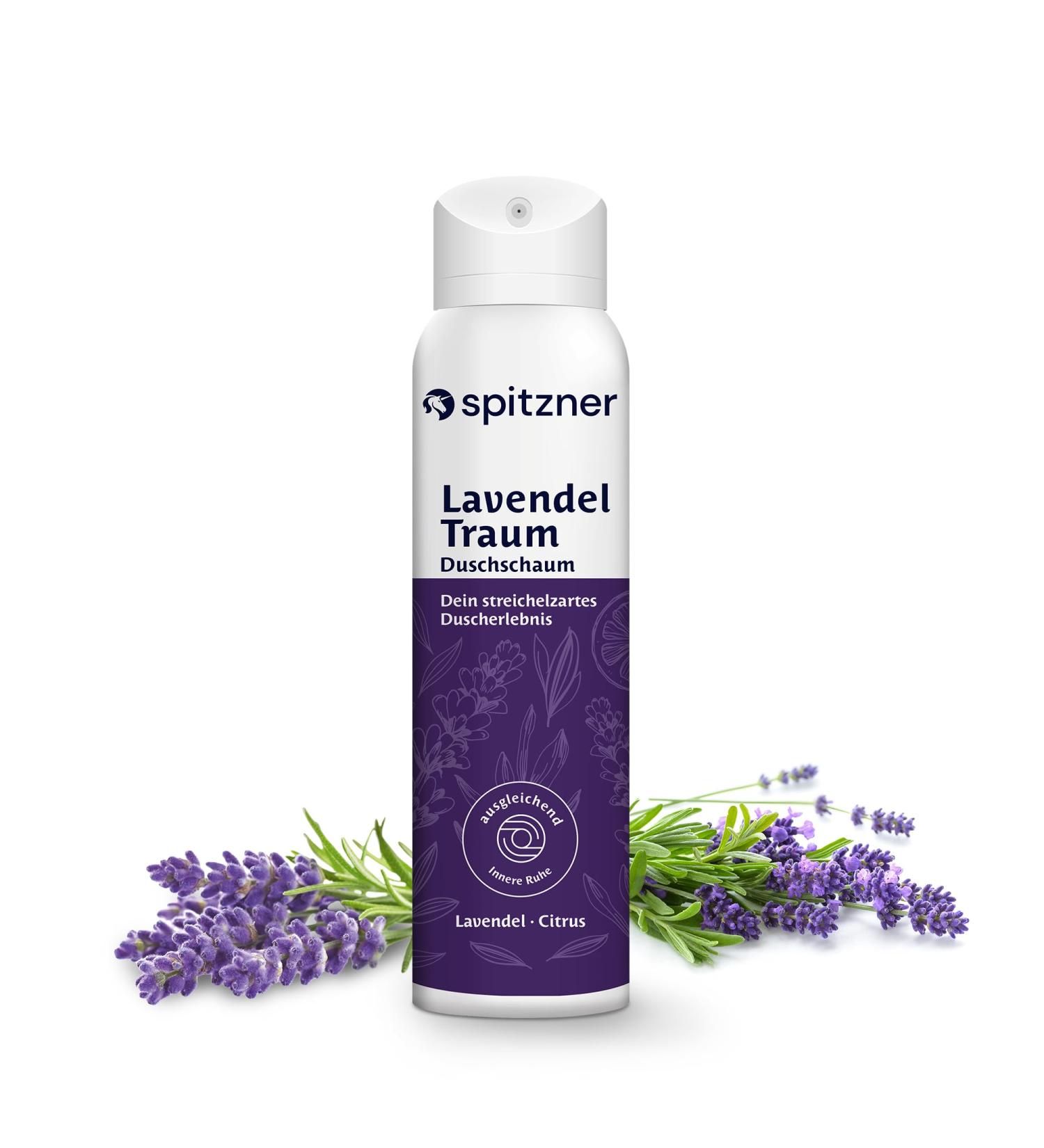  spitzner Spitzner Lavender Shower Foam 150ml A pampering shower for her with a soothing lavender aroma a gentle cleansing foam kind to the skin and vegan. - Buy Online on GoSupps.com