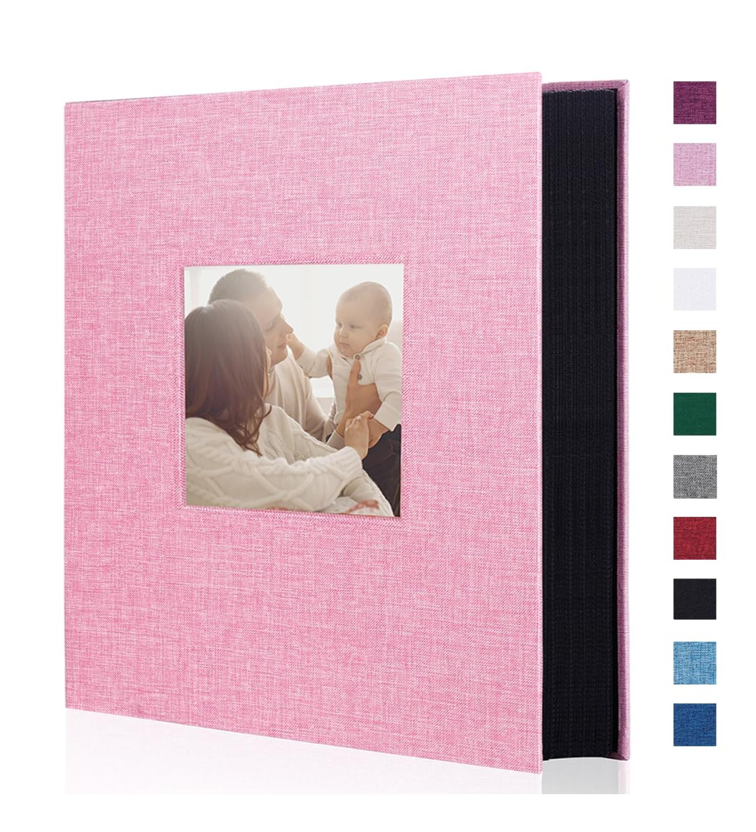Miaikoe Photo Album 6x4 400 Pockets Slip in Large Capacity Album for Family Wedding Anniversary Linen Album Book Holds 400 Vertical 10x15cm Photos(400 Pockets Pink) 400 Pockets Pink - Buy Online on GoSupps.com