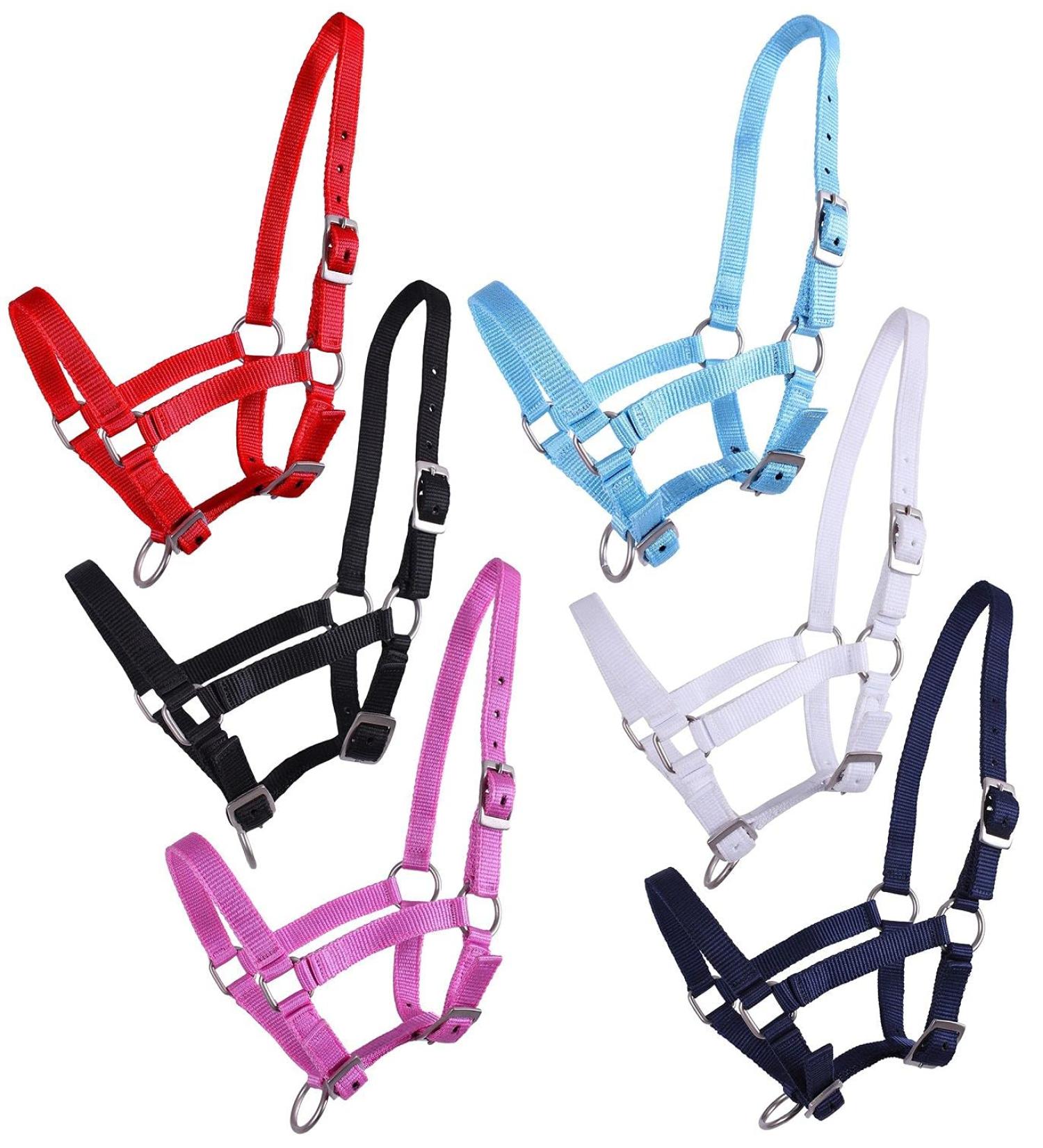 Netproshop 3-Way Adjustable Foal Halter for Falabella & Shetty Ponies - Red Full Size - Buy Online on GoSupps.com