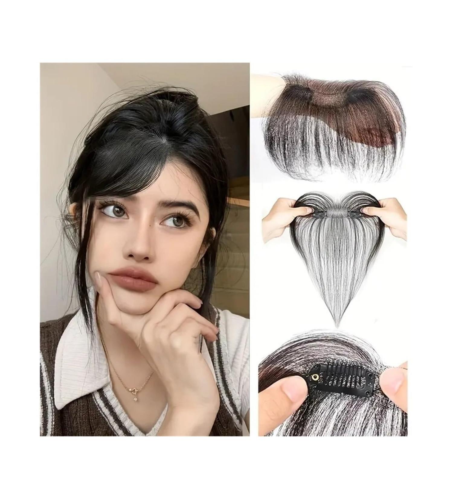 Bangs Hair Clip 10inches Hair Bangs With Sideburns Human Hair Clip In Hair Extensions Hair Styling Tools Human Hair Women Clip In Bang Bangs Clip in Hair - Buy Online on GoSupps.com