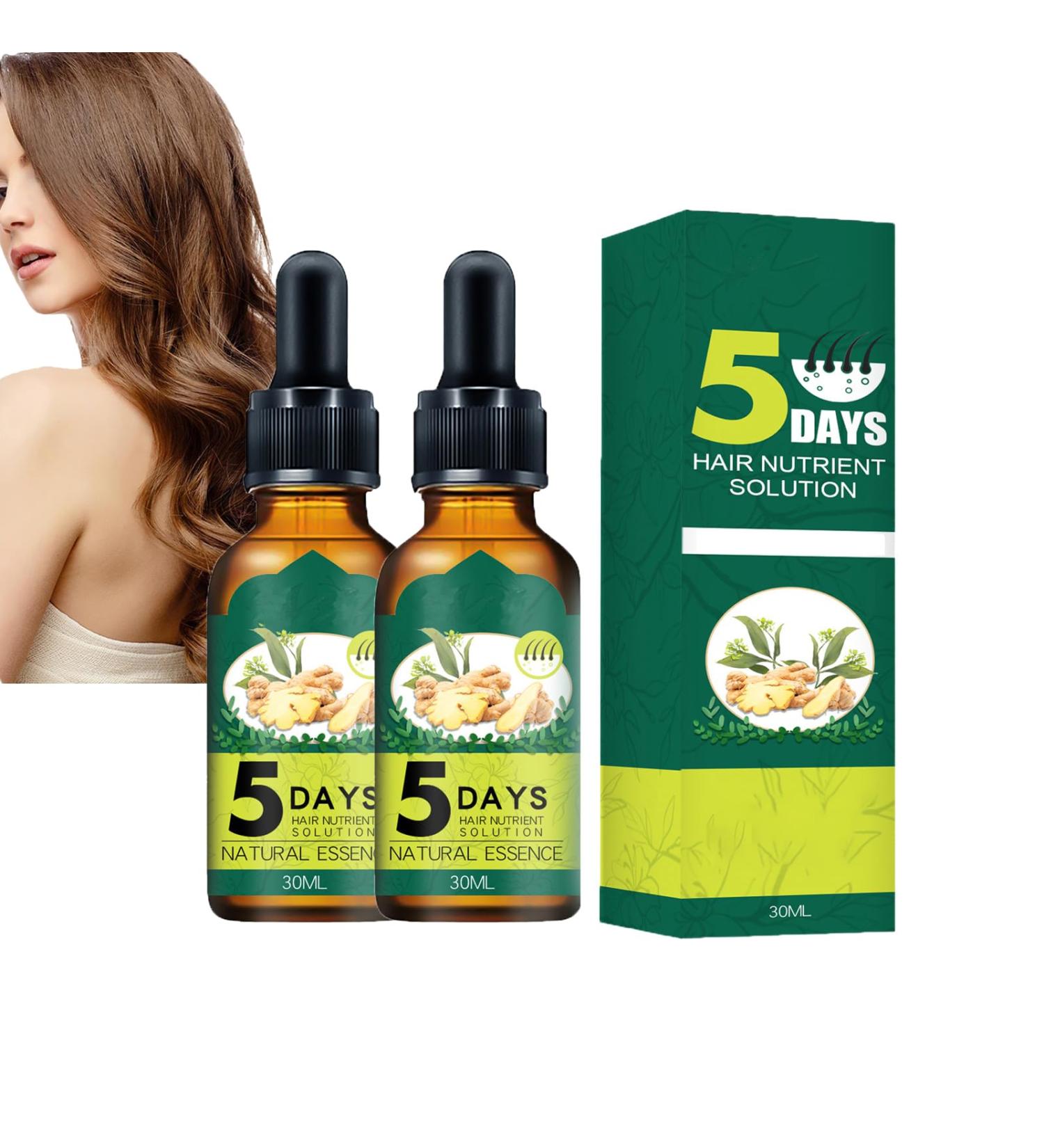 Shantou Yingji 2 pieces ginger hair growth oil ginger hair growth essential oil ginger hair treatment oil solution for hair growth essential oil against hair loss 2 pieces x 30 ml hair2 pieces - Buy Online on GoSupps.com