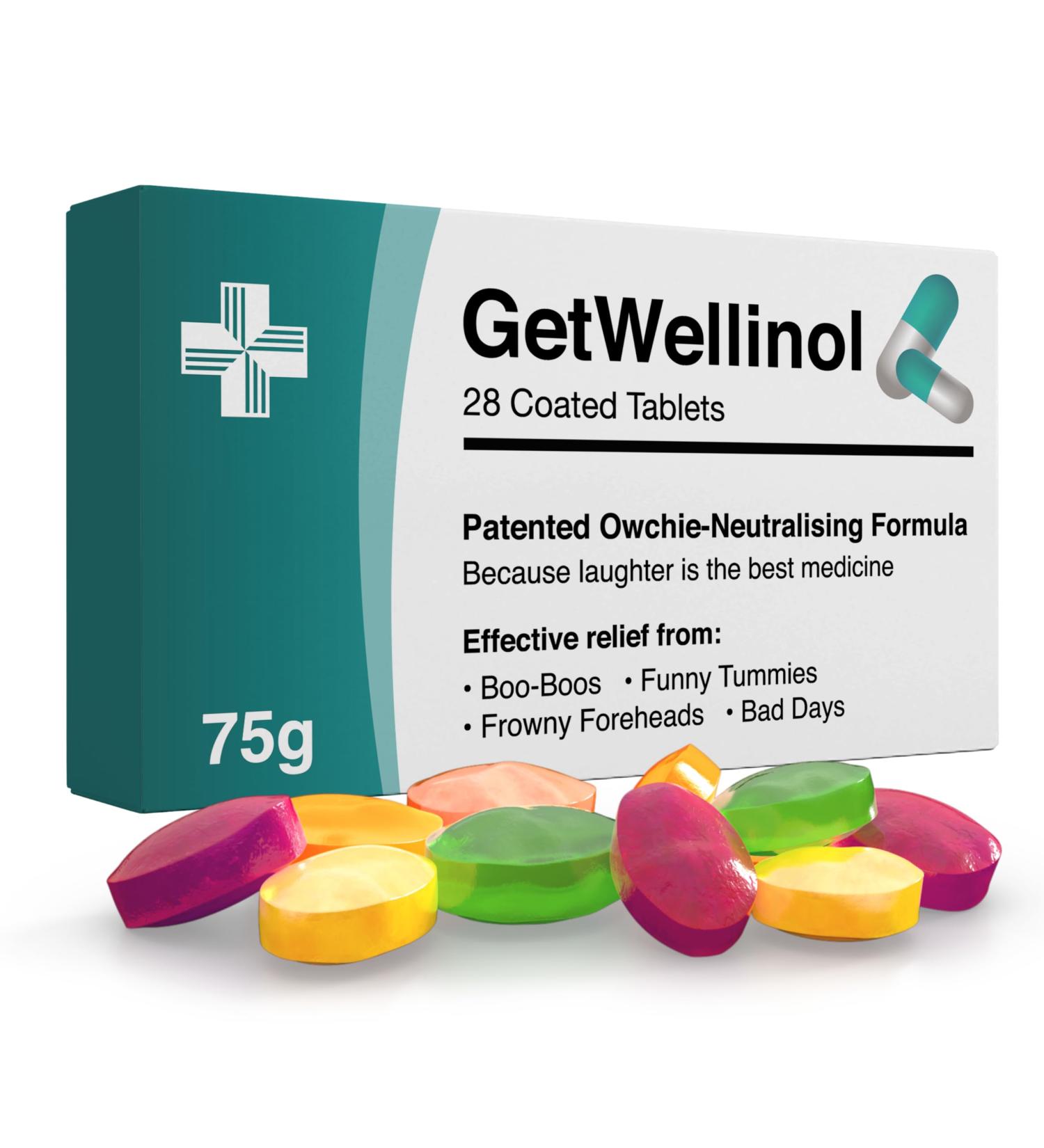 Funny Get Well Soon Gift Joke Prank Pill Box Filled with Sweets + Prescription Bag Letterbox Gifts for Women and Men Novelty Hug Gifts for Friends - Buy Online on GoSupps.com