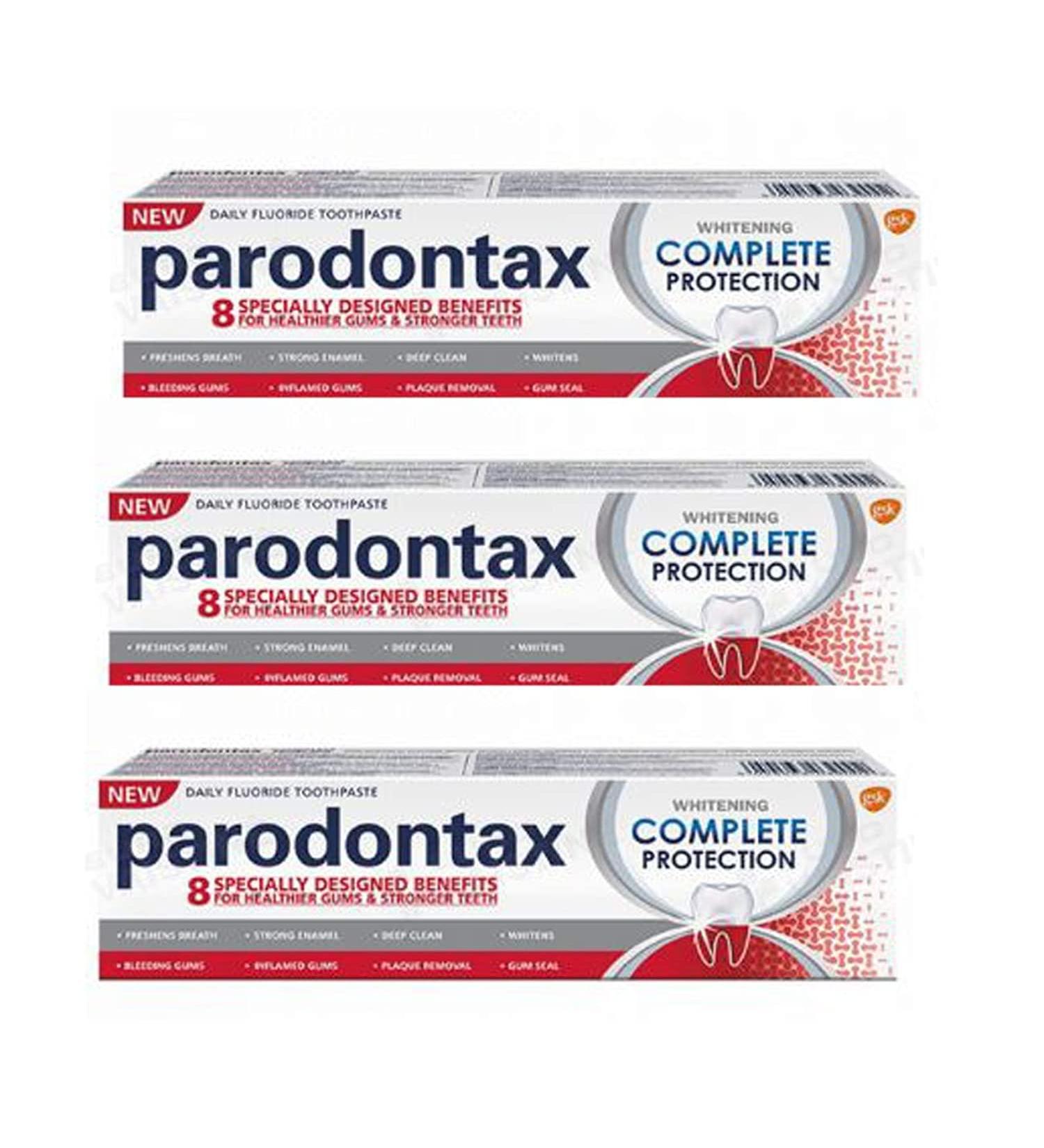Parodontax Complete Protection Whitening Toothpaste Set 3 x 75 ml