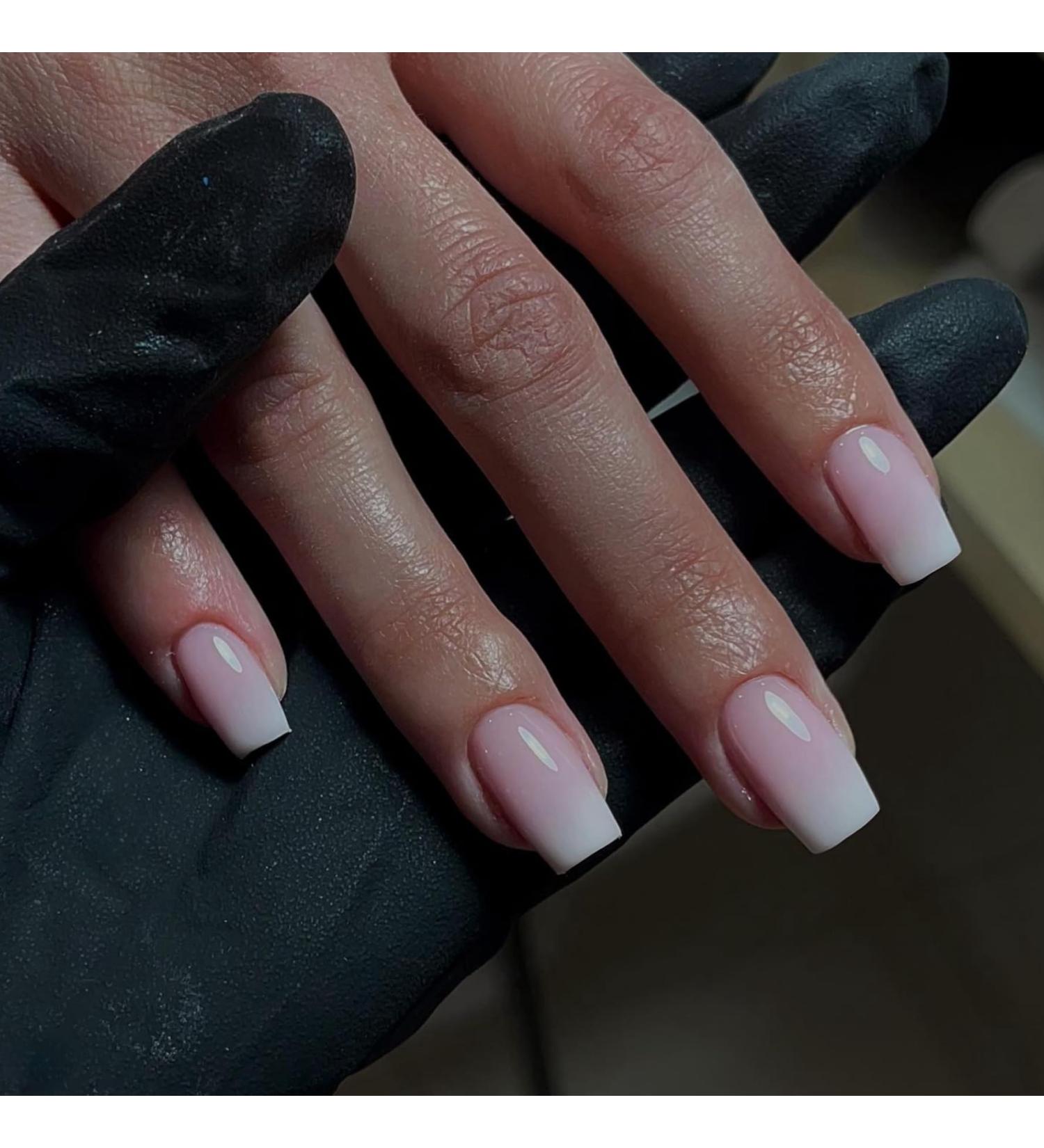 Glossy Gradient Pink Press on Nails Medium Short Square Xcreando Salon Like Coffin Fake Nails Glue on Stick on Nails for Women Natural Press on Nails for Women 24PCS Elegant Pink - Buy Online on GoSupps.com