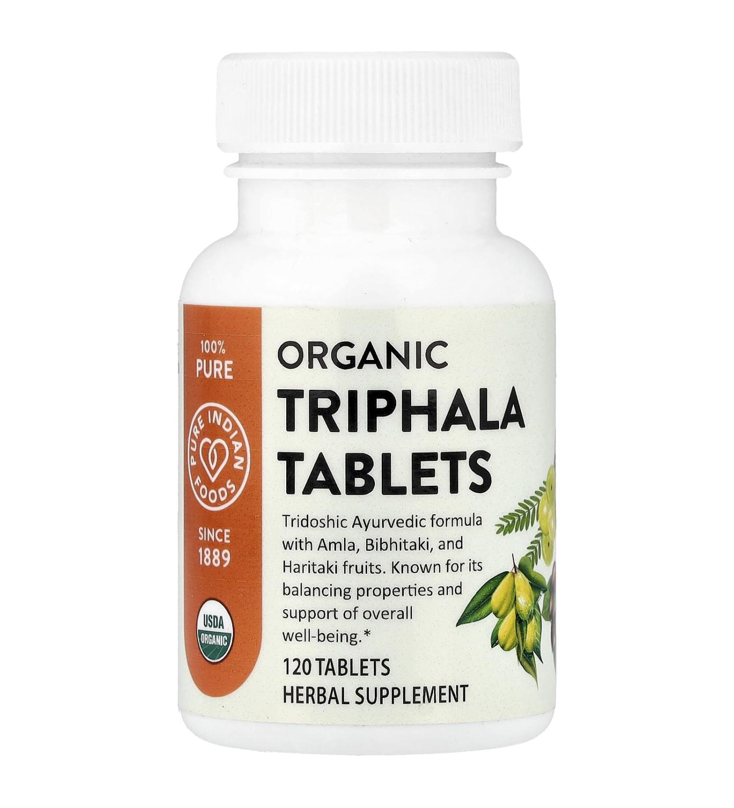 Organic Triphala Tablets (120 ct)