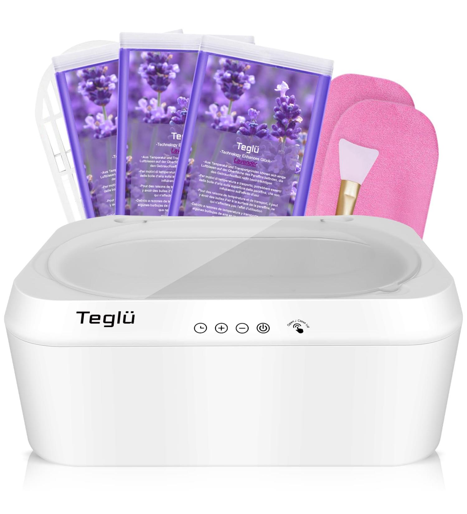 Teglu 4L Paraffin Bath for Hands & Feet | Automatic Lid Opening 3x450g Wax 200W - FHC-2222 White - Buy Online on GoSupps.com