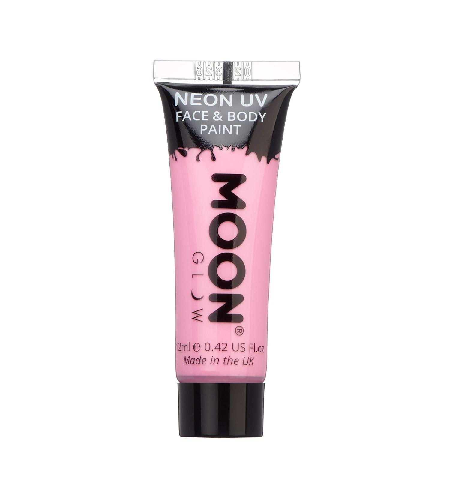 Moon Glow Neon UV Face & Body Paint - 12ml - Pastel Pink - Buy Online on GoSupps.com