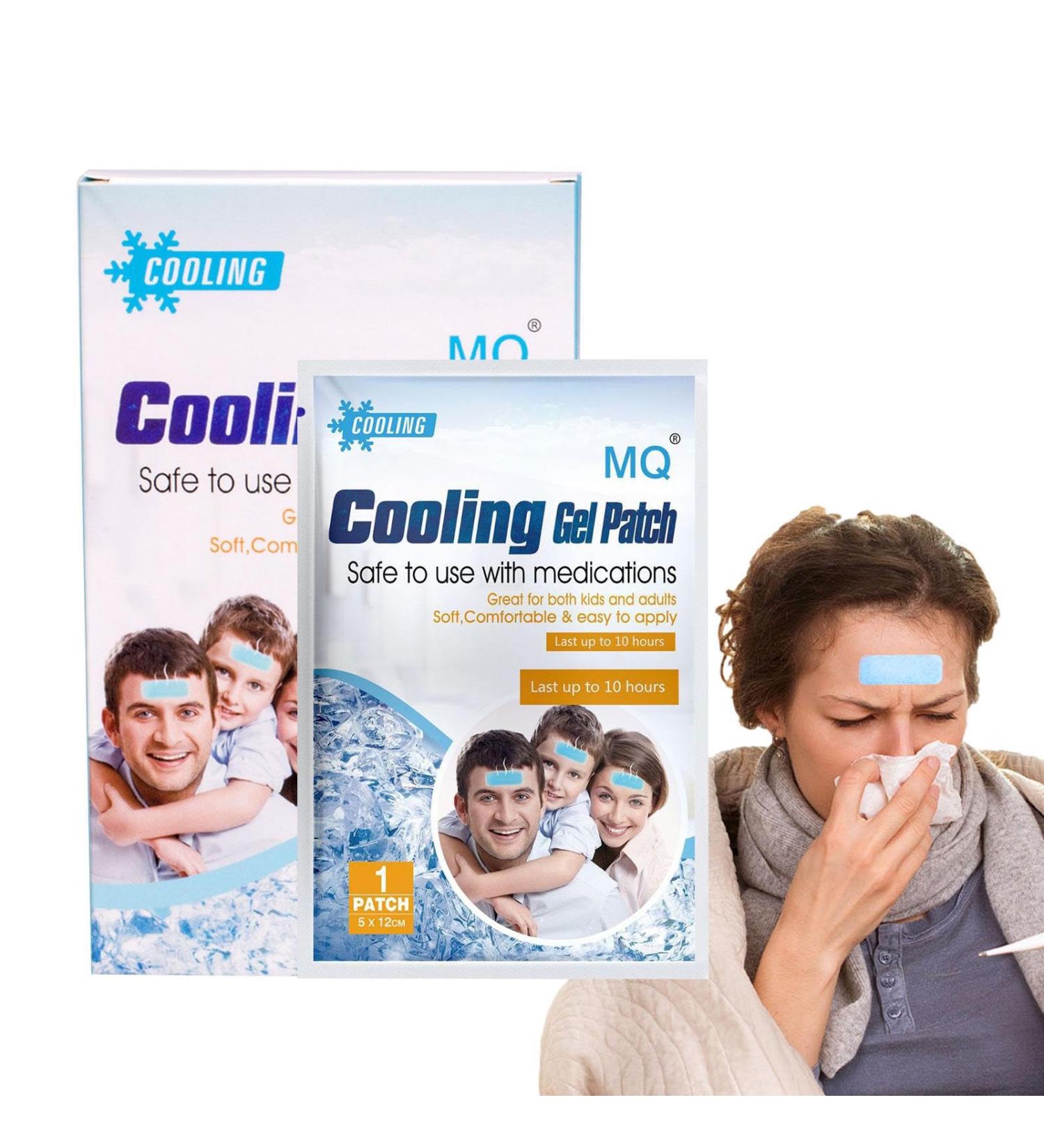 Virtcooy Cooling Front Patch | Cooling Strips Patch for Forehead Portable Fever Patches with Cooling Gel Pads for Sunburn - Buy Online on GoSupps.com