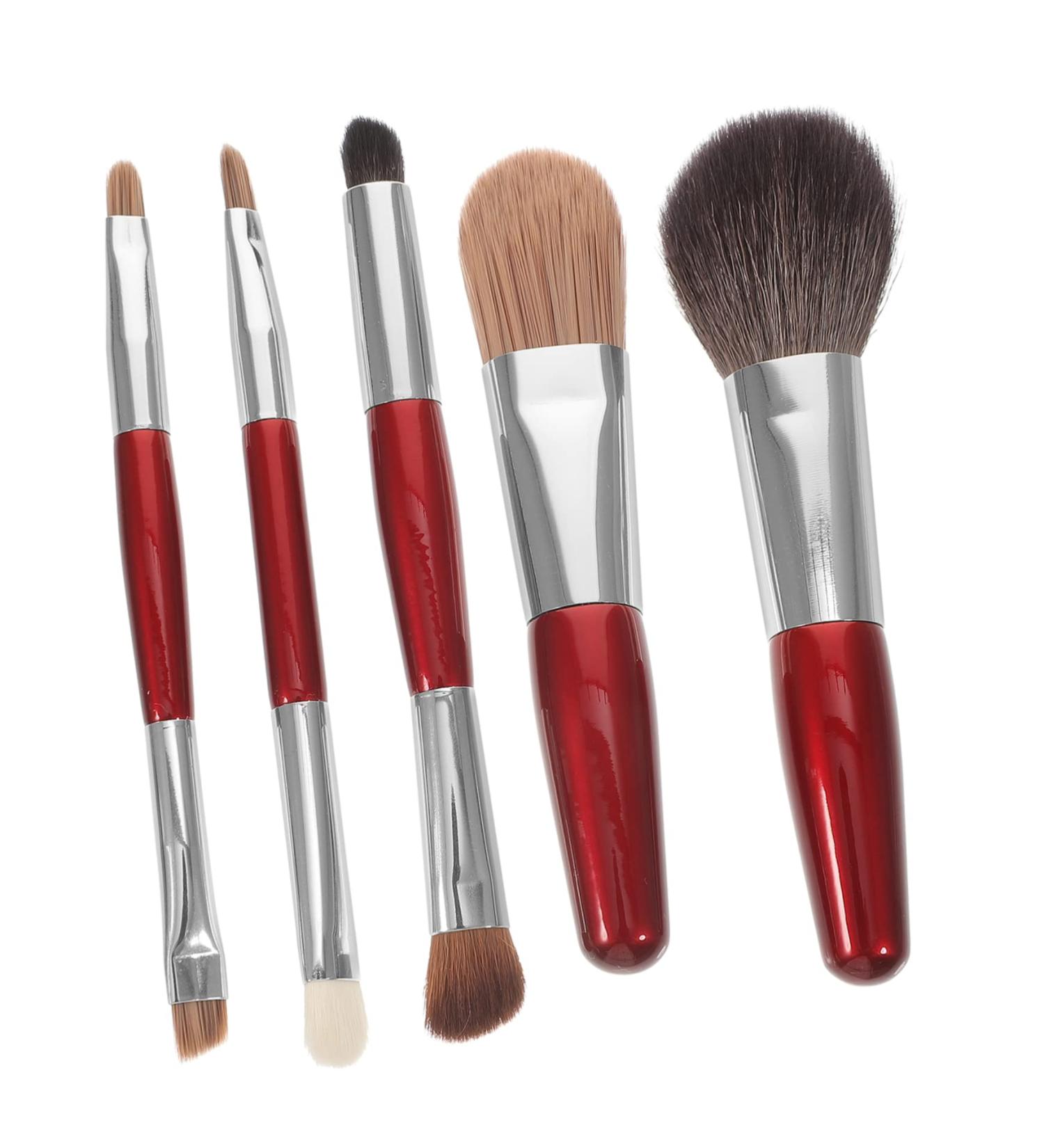 Beatifufu 1 Set Makeup Brush with Bag Women Makeup Make up Brush Applicator Blush Brush Loose Lip Brush Makeup Brush for Women Girl Aluminum Tube Beauty Products The Face - Buy Online on GoSupps.com