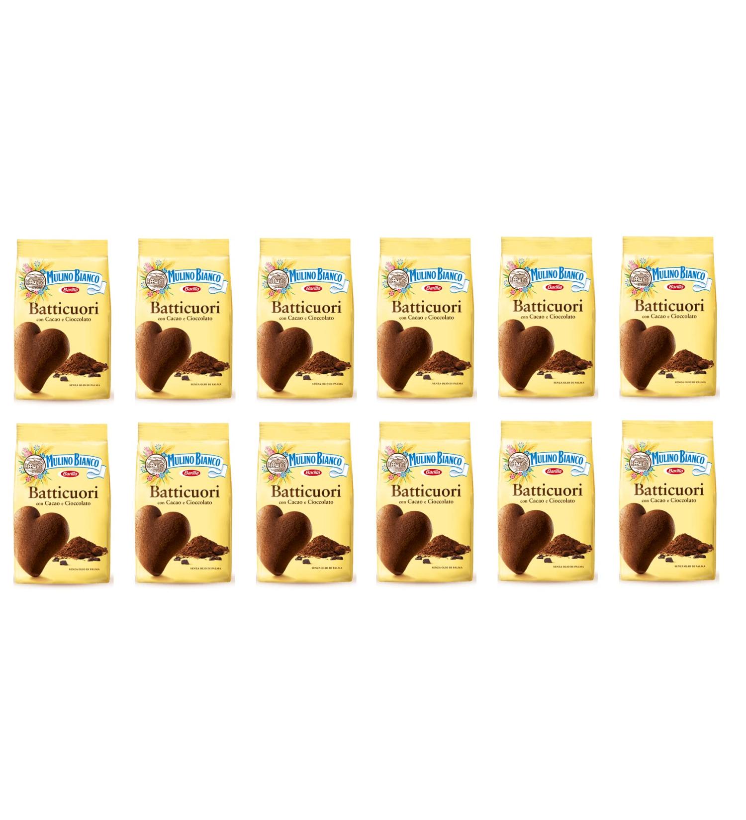  Mulino Bianco Pack of 12 Mulino Bianco Kakao Batticuori Italian cookies cakes brioche - Buy Online on GoSupps.com