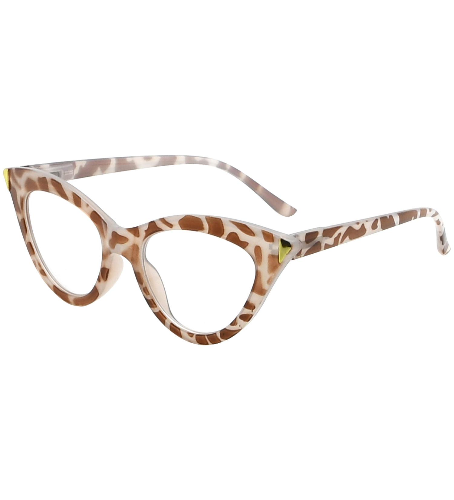 Shop Eyekeper Fashionable Cat Eye Reading Glasses for Women - Large Square Design with Spring Hinges | Schildpatt | Strength +4.00 - Buy Online on GoSupps.com