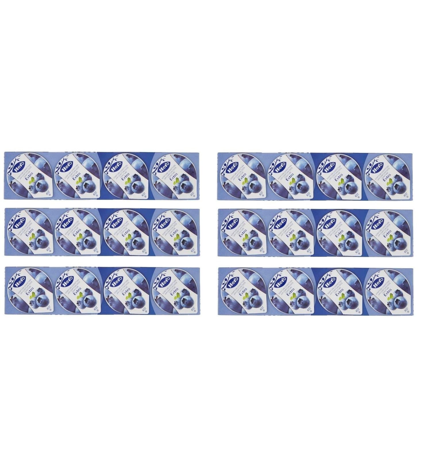 Hero Hero Blueberry Jam Single Dose Jam (4 x 25 g) with Premium Fruit (Pack of 6)