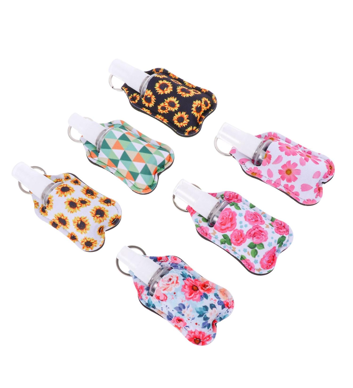 FOMIYES 18 Sets Hand Bottle Set Travel Bottle Makeup Container Travel Cosmetic Containers Empty Refillable Bottle Keychain Cosmetic Storage with Cover Bottle Sleeve - Buy Online on GoSupps.com