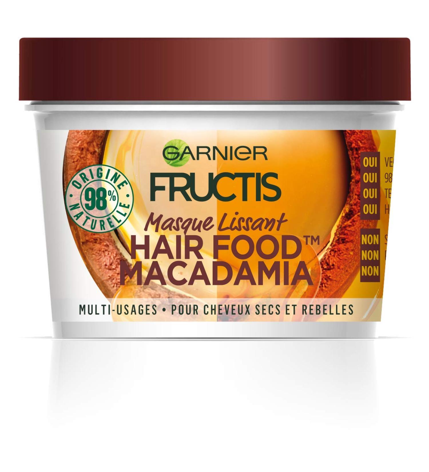 Garnier Fructis Masque Lissant Multi-Usages Macadamia - Pour Cheveux Secs et Rebelles - 390 ml - Buy Online on GoSupps.com