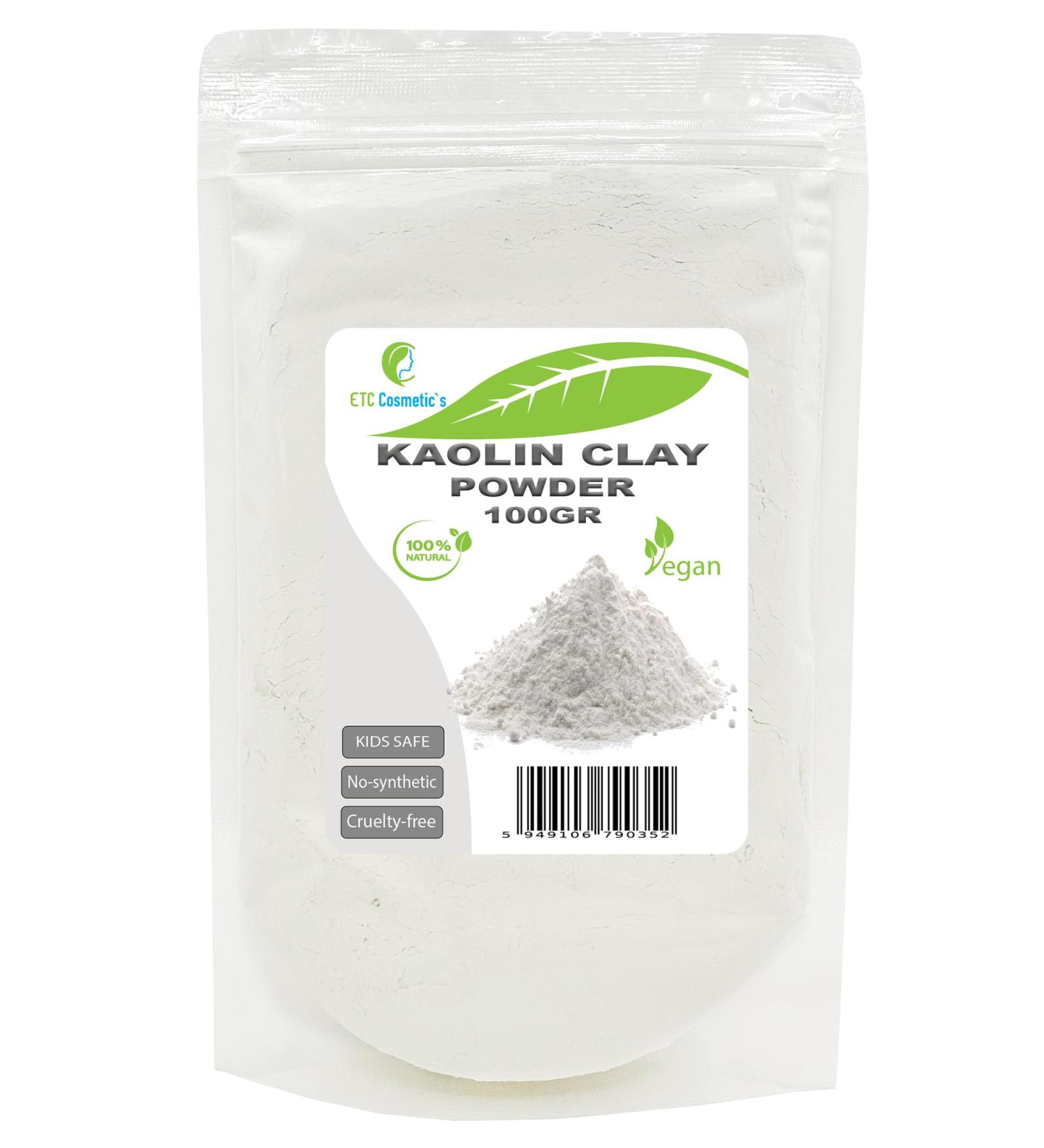Kaolin Clay 100g - Premium Cosmetic Ingredient for Masks Soaps & Skincare | Shop Internationally - Buy Online on GoSupps.com