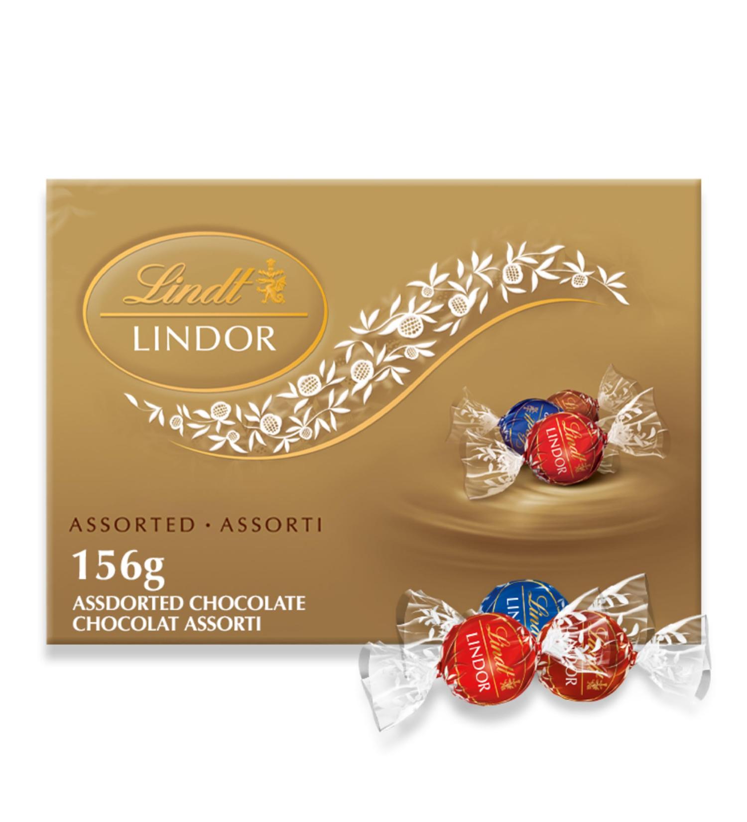 Lindt LINDOR Assorted Milk and Dark Chocolate Truffles Gift Box 156-Gram Box Chocolate Gift Box Perfect for Gifting - Buy Online on GoSupps.com
