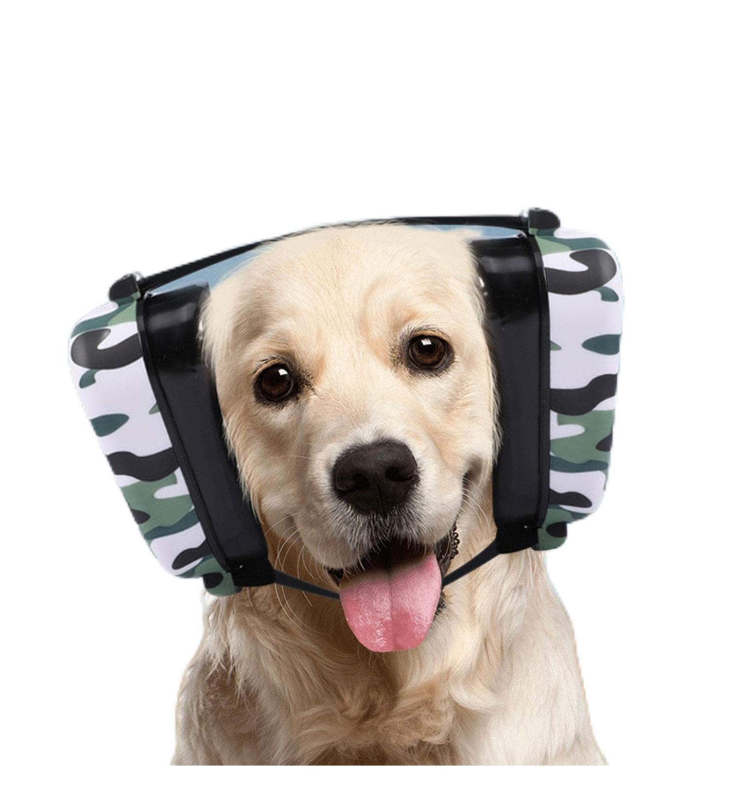 YYCFB Dog Earmuffs | Hearing Protection for Dogs | Noise Protection for Fireworks | Camouflage Design - Buy Online on GoSupps.com