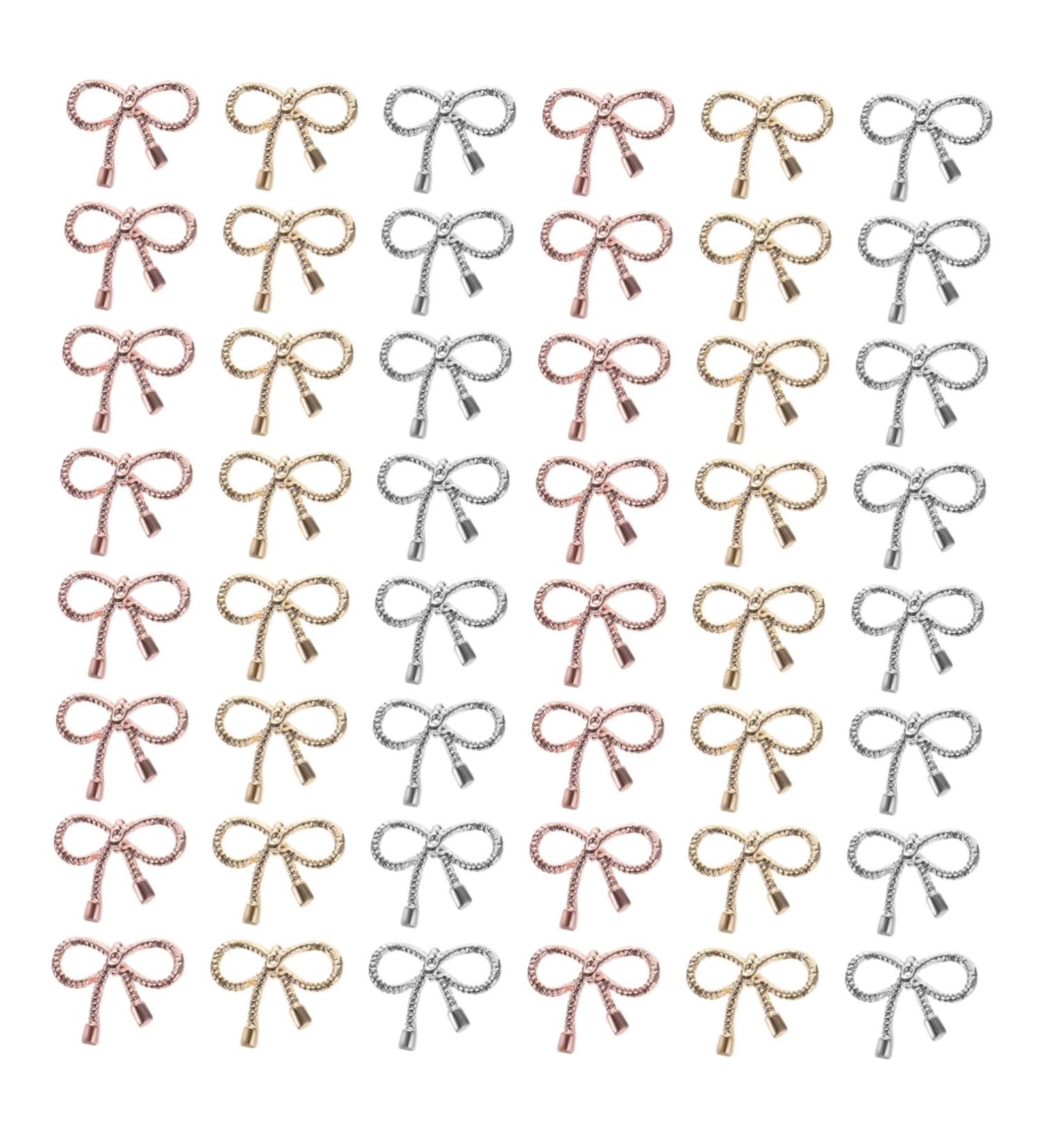 POPETPOP 1 Nail Decoration Metal Nail Jewelry Ring Ornament Metal Nail Studs Bowknot Nail Studs Nails Decoration Metal Nail Art Stickers Nail Art Gems Nail Art Studs Rivet Alloy Bow Tie 12.4X7.2X0.2cm As Shown - Buy Online on GoSupps.com
