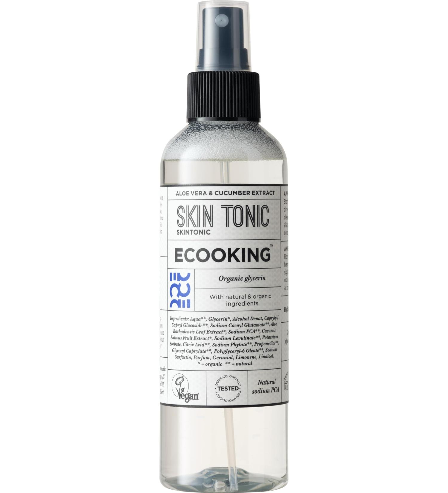 Ecooking Face Skin Toner 200ml - Refreshing Skin Firming Formula to Remove Excess Dirt and Moisturize Your Skin - Cleanses Hydrates and Revitalizes for a Radiant Complexion With Fragrance - Buy Online on GoSupps.com