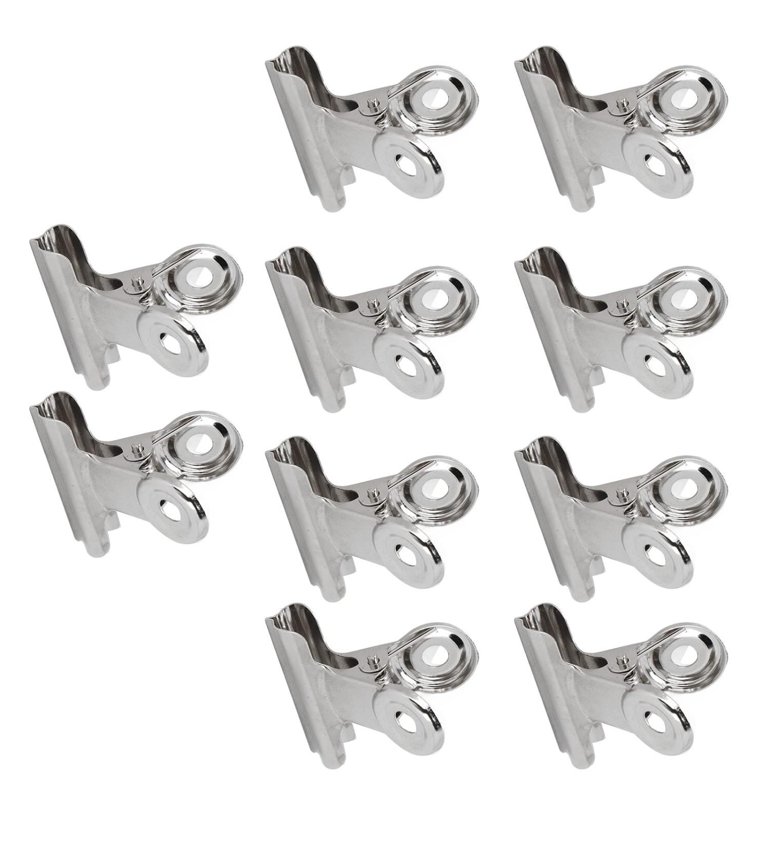 Nail Clamp Clip Set - 10pcs Portable Ergonomic Metal Clips for Home & Salon | Wear-Resistant Fiberglass Nail Tools - Buy Online on GoSupps.com