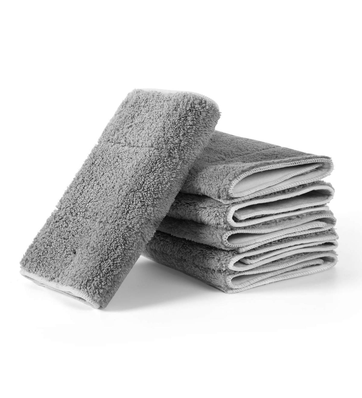 MAYSHINE 6 Pack Microfiber Head Flip Mop Refill Pads - Machine Washable Cleaning Replacements for Wet/Dry Mops - 15.4 X 8.8 Inches - Buy Online on GoSupps.com