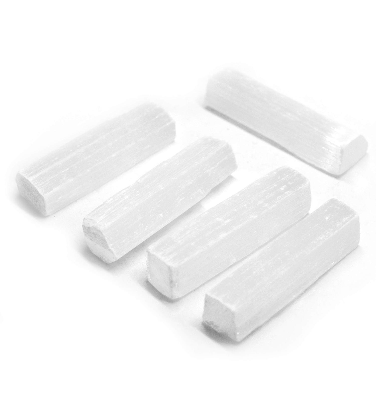 Jurassic Jacks Selenite Crystal Sticks Natural Satin Spar Wands