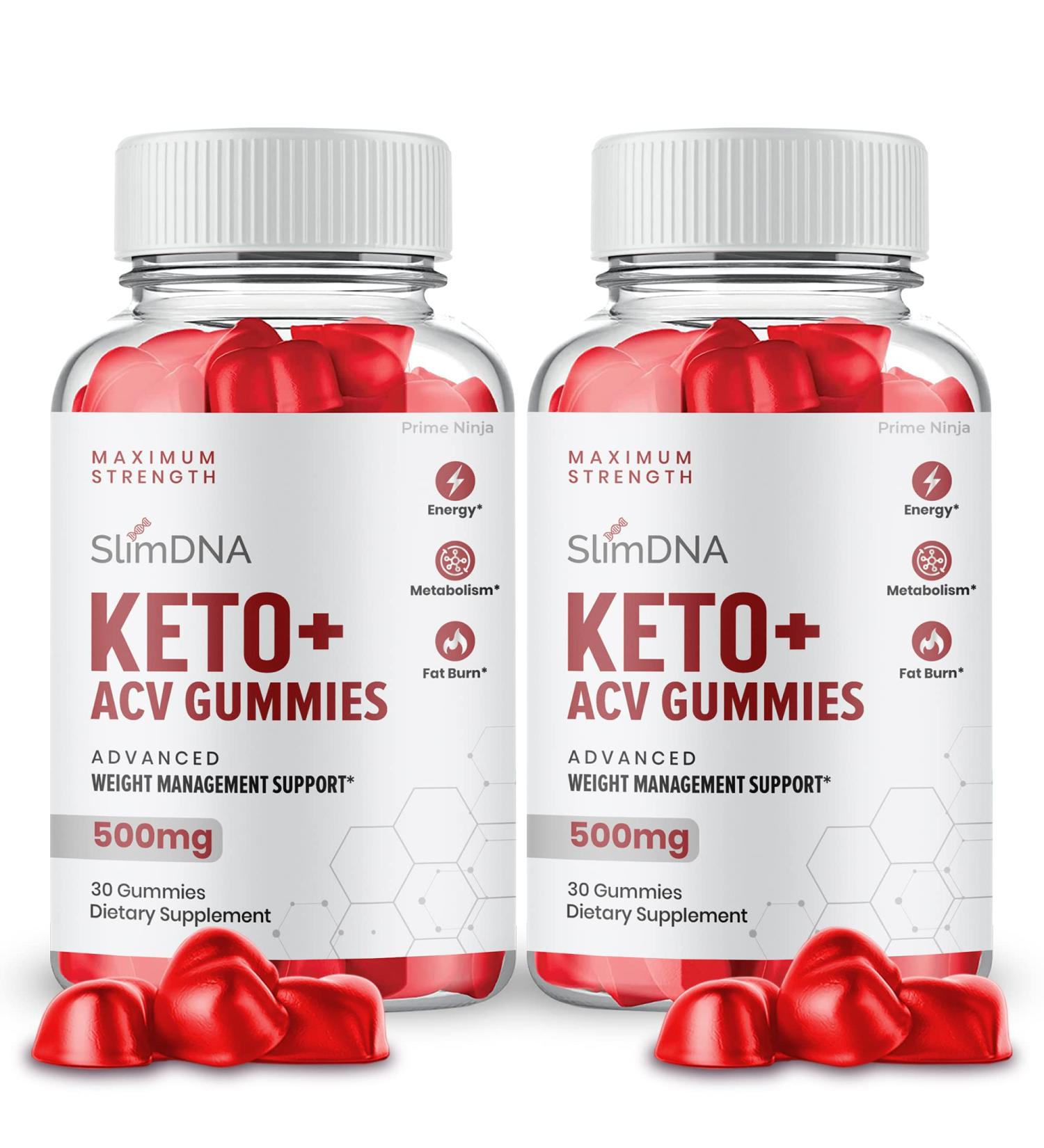 SlimDNA Keto ACV Gummies for Weight Management - Advanced Formula (2 Bottles) - Buy Online on GoSupps.com