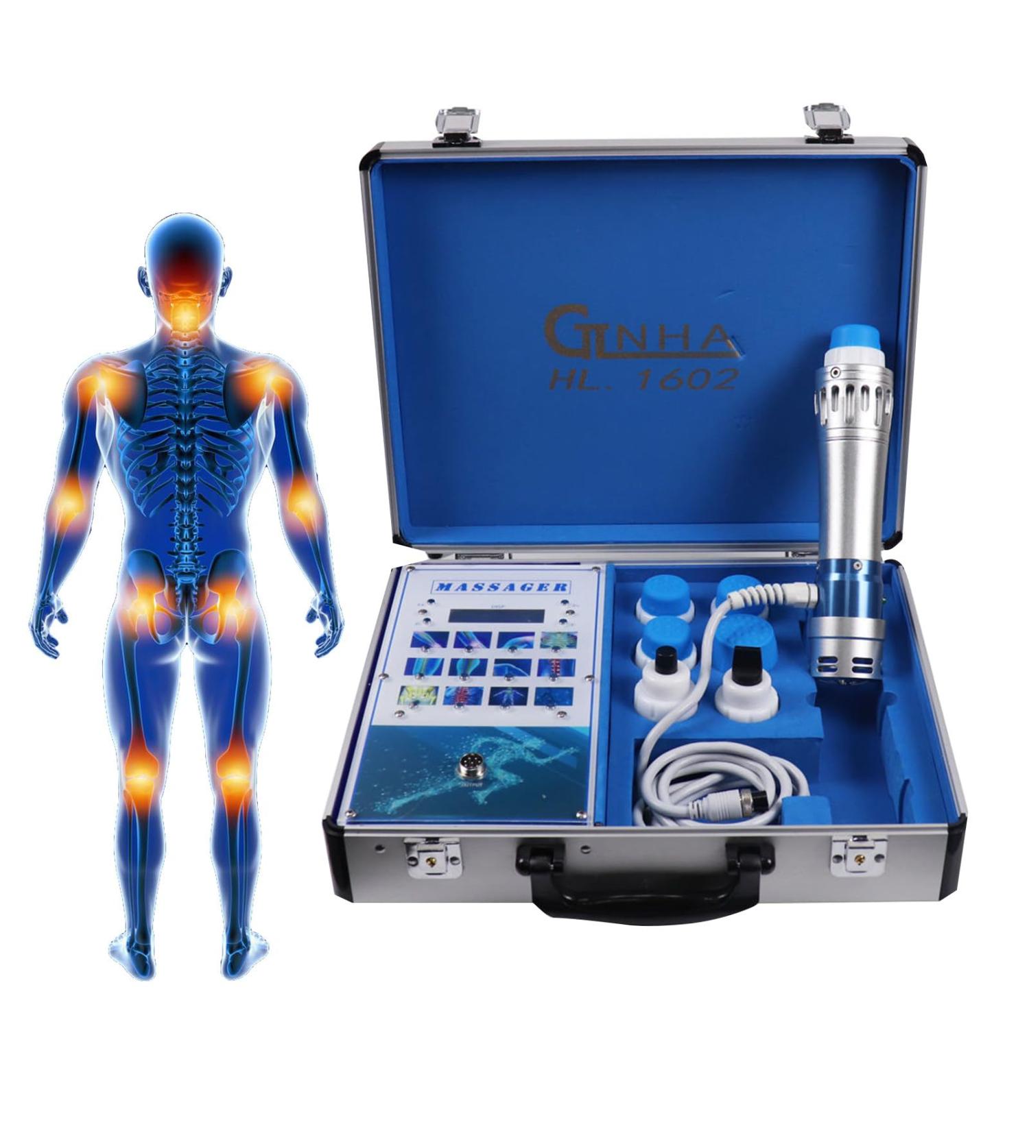 WDDEYYDS Shock Wave Therapy Device - 7 Heads Pain Relief Massage for Chronic Pain & ED Treatment - Buy Online on GoSupps.com