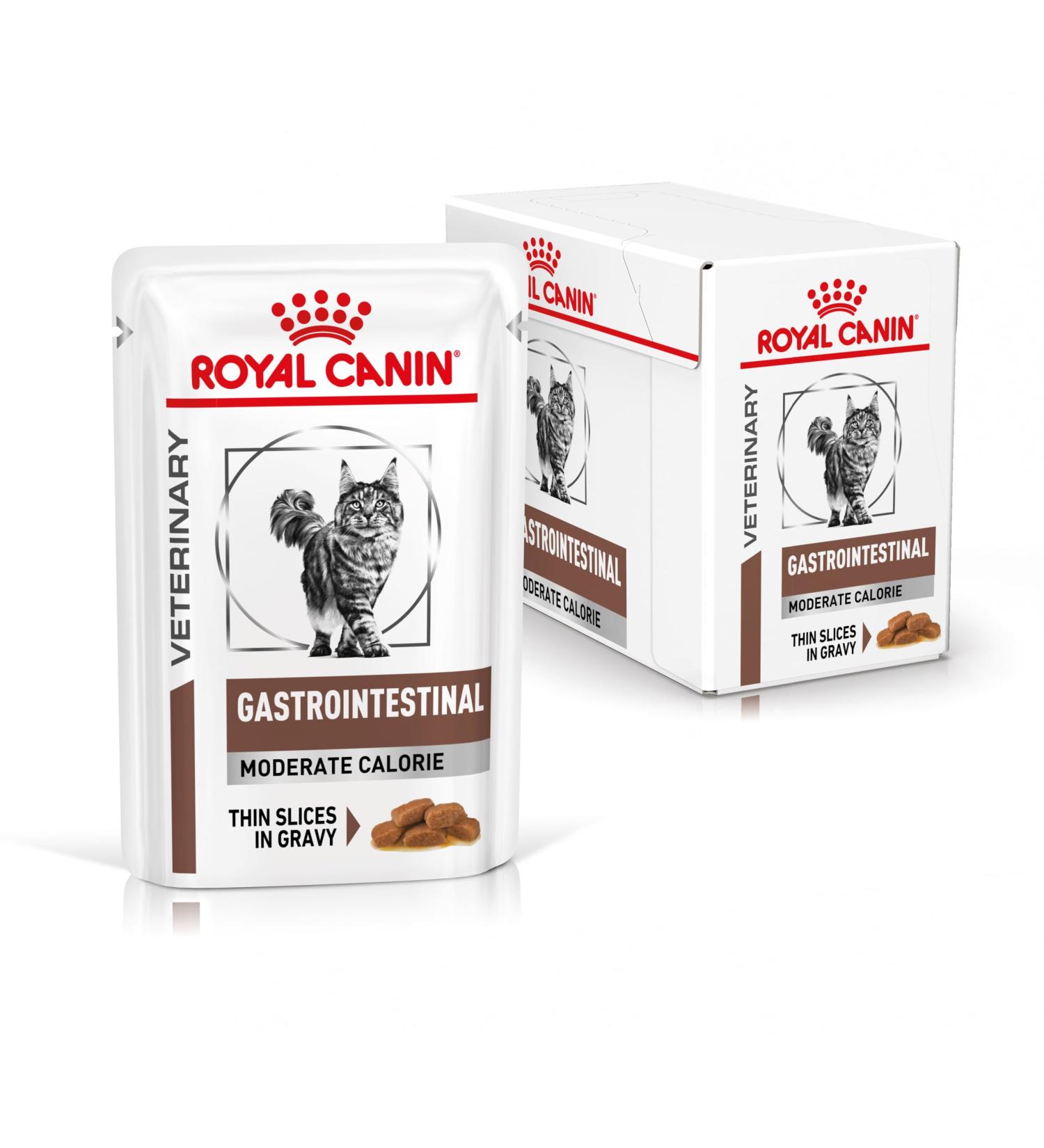 ROYAL CANIN Cat Gastro Intestinal Moderate Calorie Cat Food 12 x 85 g Variety 85 g (Pack of 12) - Buy Online on GoSupps.com