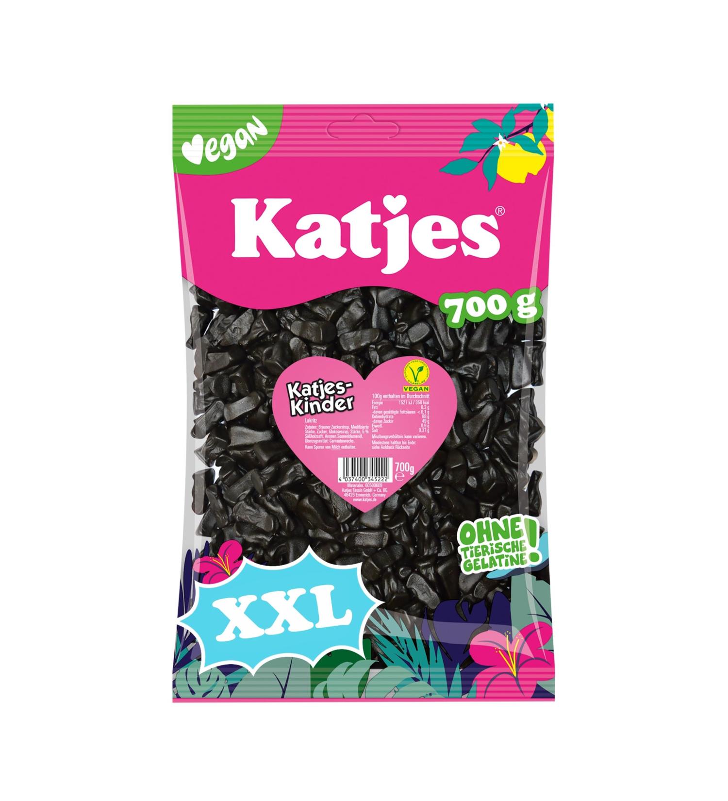 Shop Katjes Kinder Large Pack - Vegan Spicy Licorice Kittens (700g) - International Shipping Available - Buy Online on GoSupps.com
