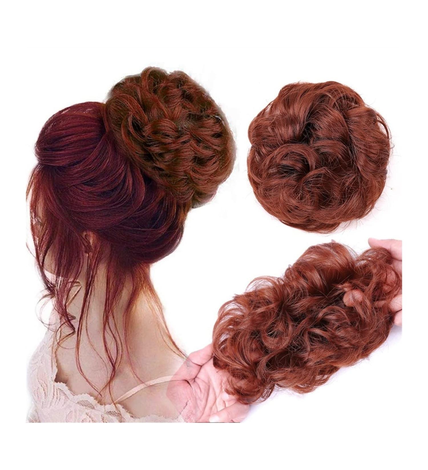 Hair Scrunchies Hair Bun Synthetic Messy Bun Curl Donut Hair Extensions Bun Extensions Comb Clip In Messy Bun Hair Accessories for Women Women Hair Bun (Color : 33) - Buy Online on GoSupps.com
